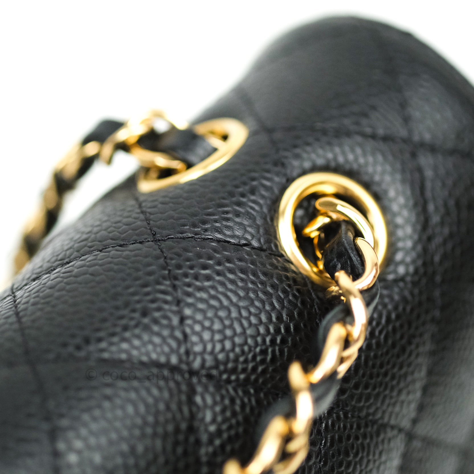 Chanel Classic Medium Double Flap Bag Black Caviar Leather with Gold Hardware - Luxury Designer Handbag for Women, Perfect for Work, Evening & Special Occasions