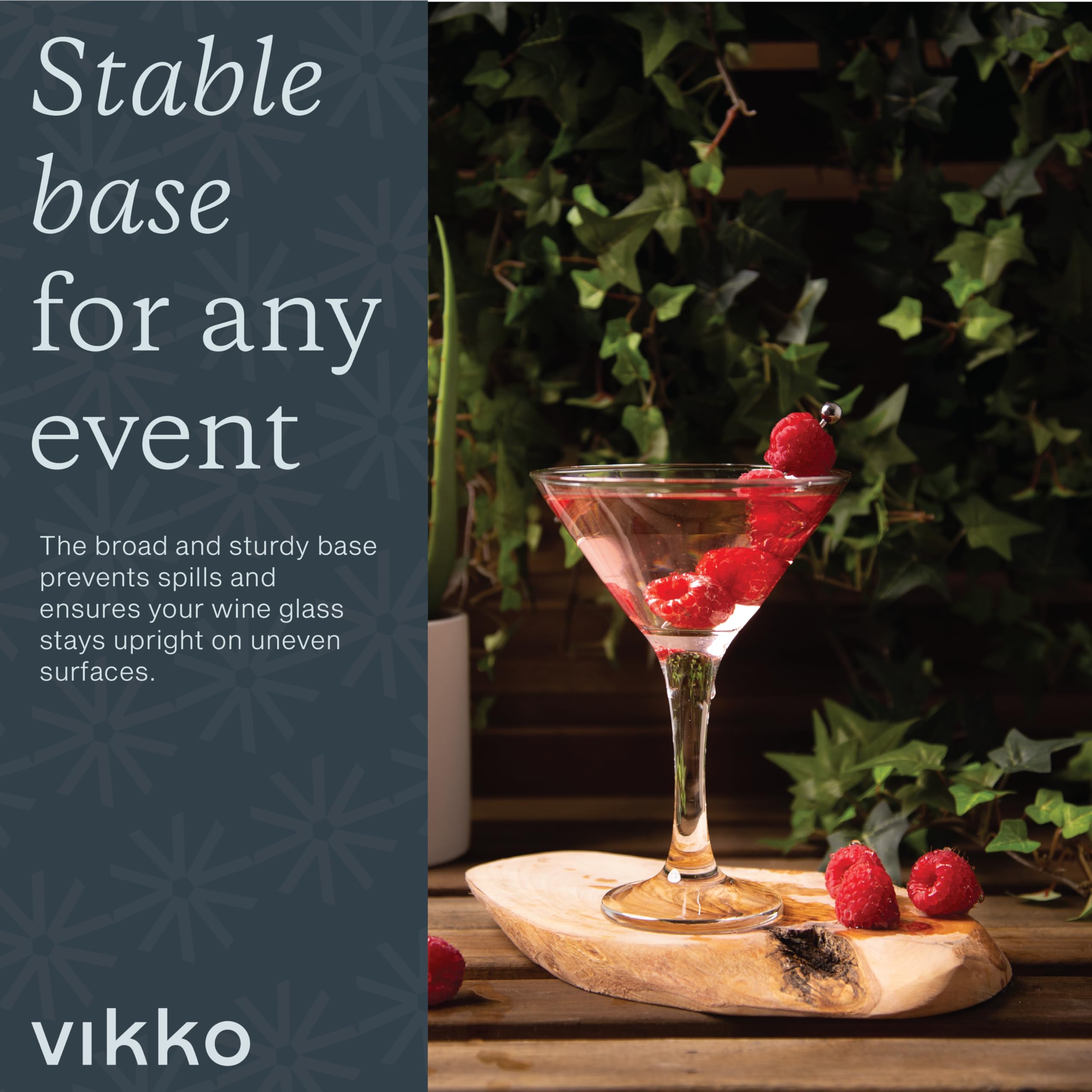 Vikko 12-Piece Martini Glass Set - 5.2 oz Stemmed Cocktail Glasses for Martinis, Cosmopolitans & Mixed Drinks | Elegant Barware, Dishwasher Safe Bulk Glasses | Perfect for Home Bars, Parties & Entertaining