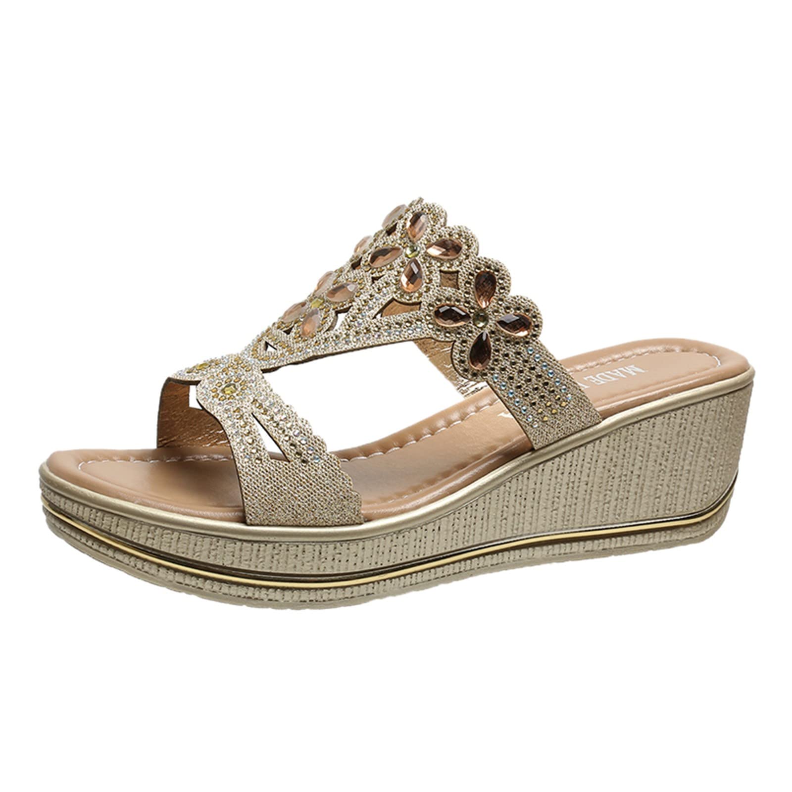 Women's Roman Sandals with Knot Design - Open Toe Wedge Slippers for Beach & Summer | Cheetah Print Platform Sneakers for Casual Wear & Outdoor Activities