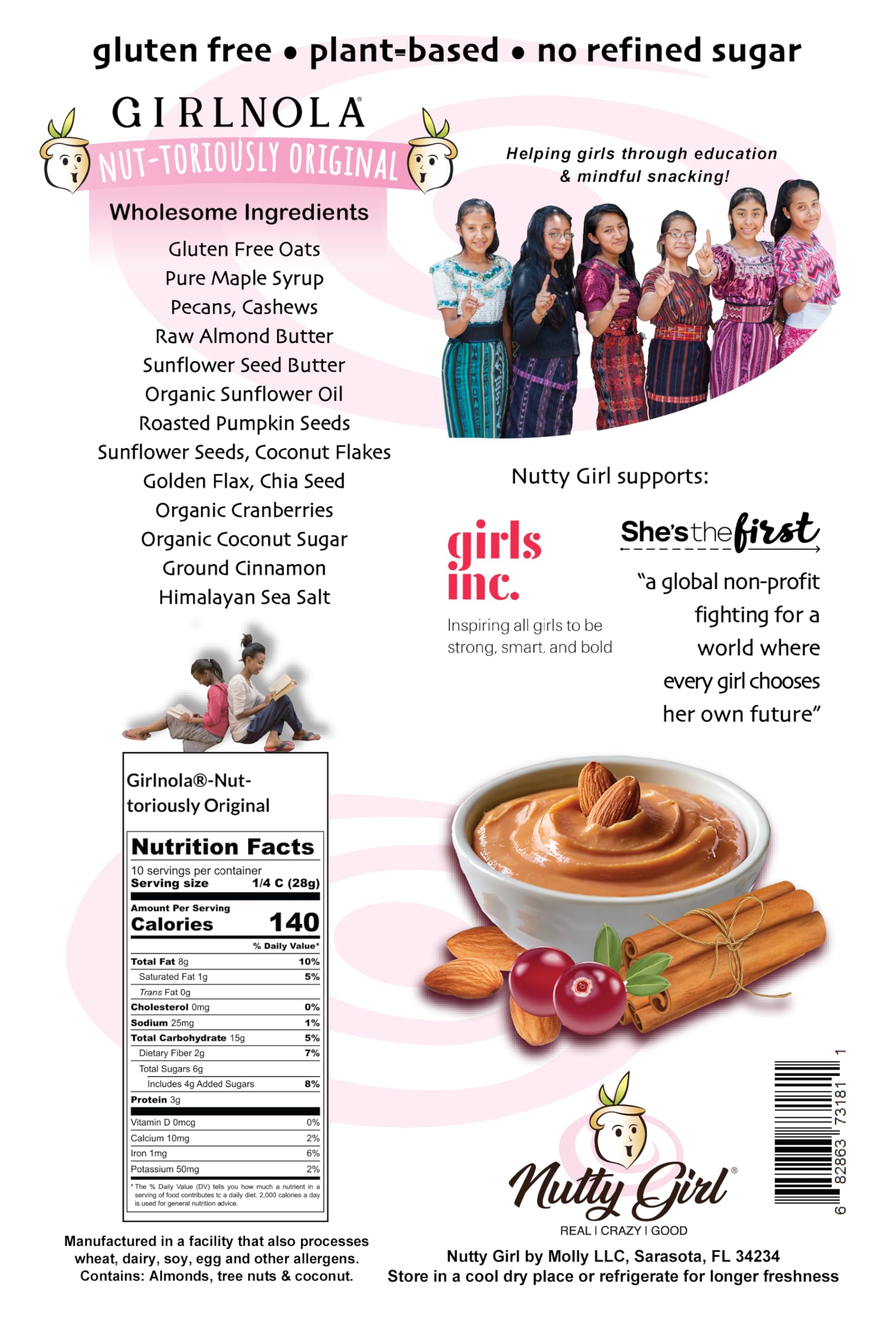 Nutty Girl Girlnola® Gluten-Free Granola - 5 Pounds | Organic, Non-GMO, Vegan | Perfect for Breakfast, Snacks & Healthy Lifestyle
