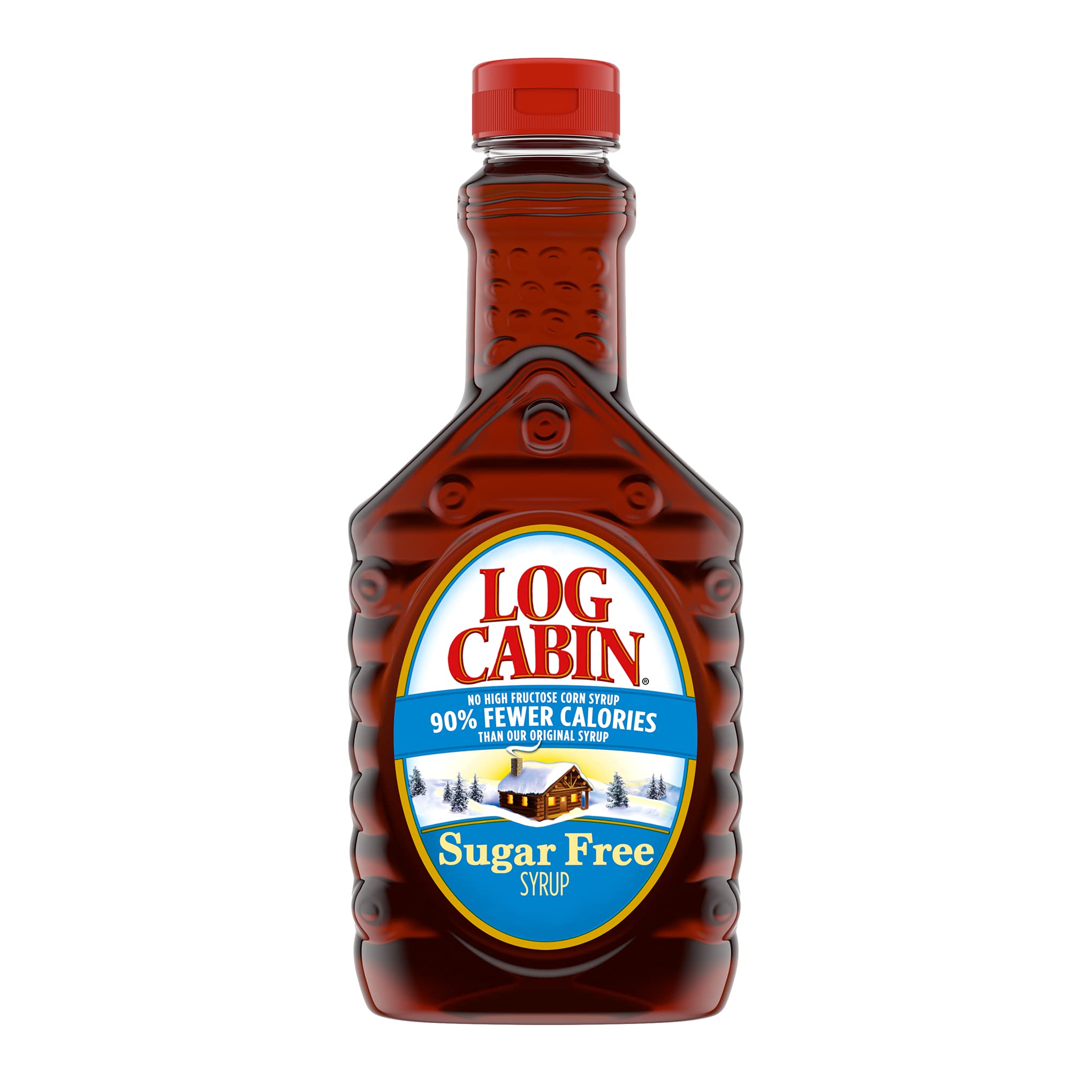 Log Cabin Sugar Free Syrup for Pancakes, Waffles & French Toast - 12 oz Bottle | Keto-Friendly Breakfast Syrup | Perfect for Pancake Stacks, Waffle Topping & Dessert Drizzles