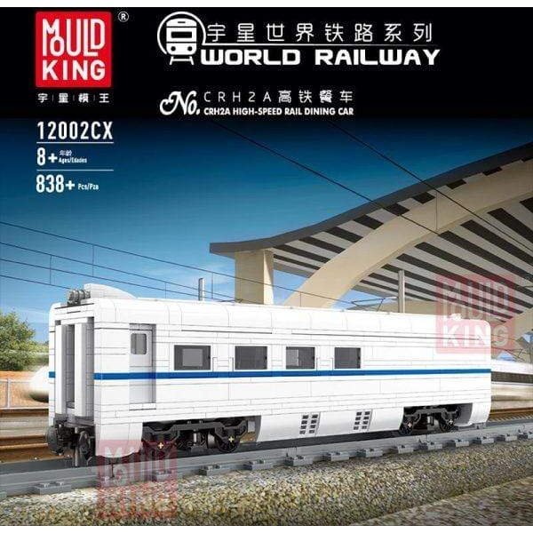 Mould King 12002 World Railway: CRH2A High-Speed Train Dining Car Building Blocks Set - Perfect for Train Enthusiasts & Model Collectors | Great Gift for Kids & Adults | Play, Display & Educational Scenes