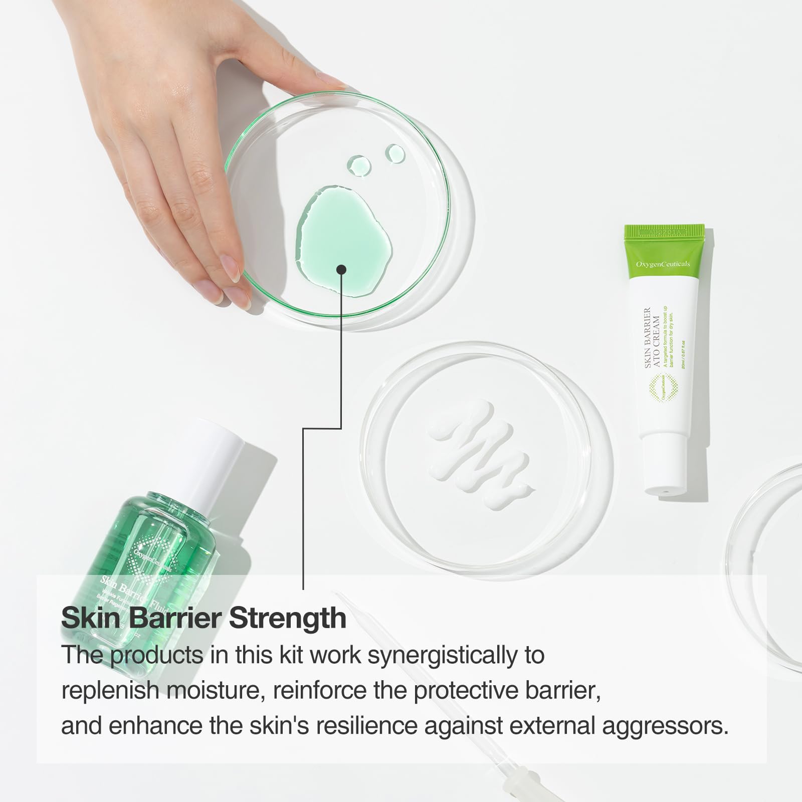 Skin Barrier Repair Kit – 30ml Skin Barrier Fluid & 20ml Ato Cream for Deep Hydration, Protection & Skin Barrier Strengthening | Dermatologist Recommended for Dry, Sensitive Skin | Perfect for Nighttime Skincare Routine & Winter Skin Care