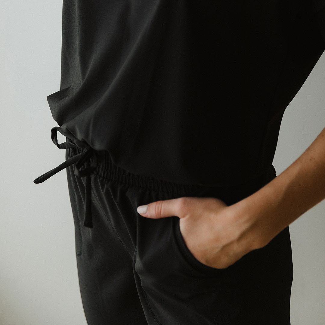 Women's Stylish Everyday Jumpsuit - Comfortable Black Romper for Casual Wear | Perfect for Work, Travel & Weekend Outings