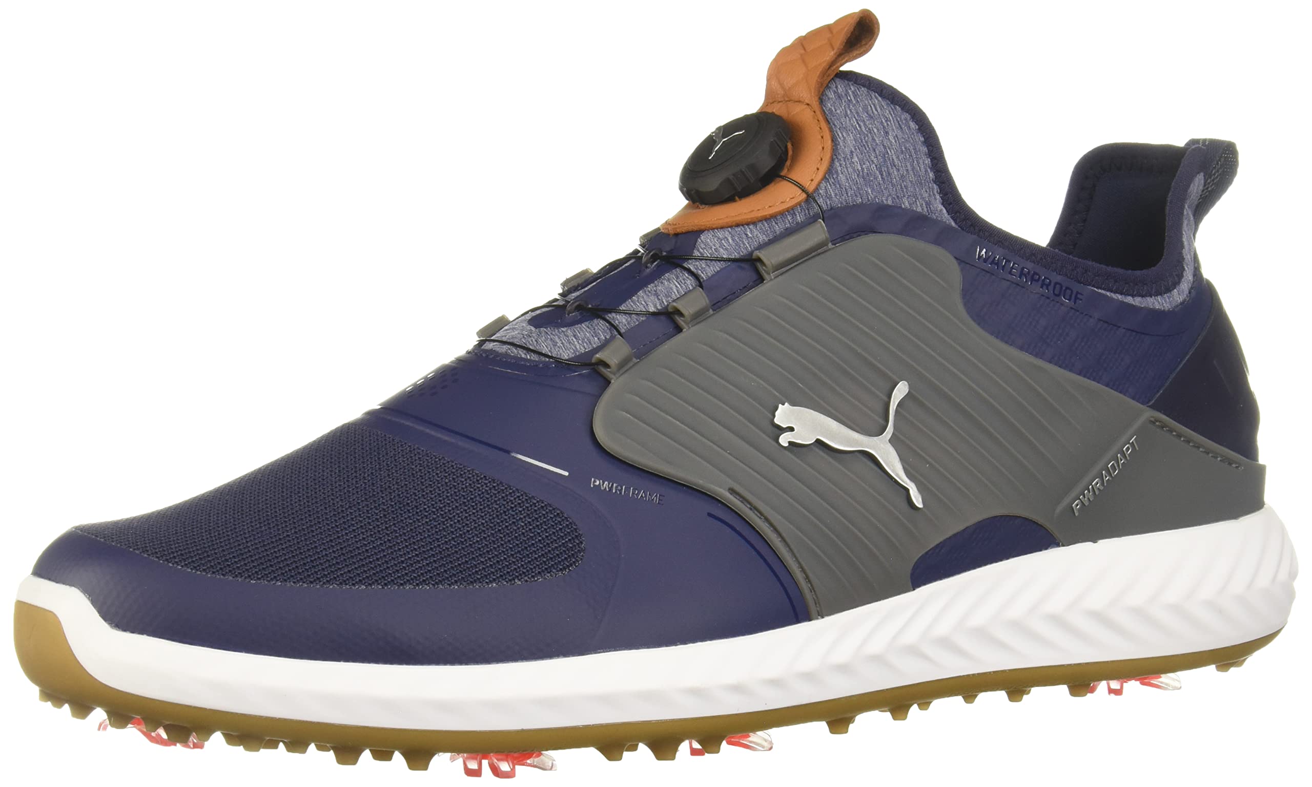 PUMA GOLF Men's Ignite Pwradapt Caged Disc Golf Shoes for Comfort & Performance