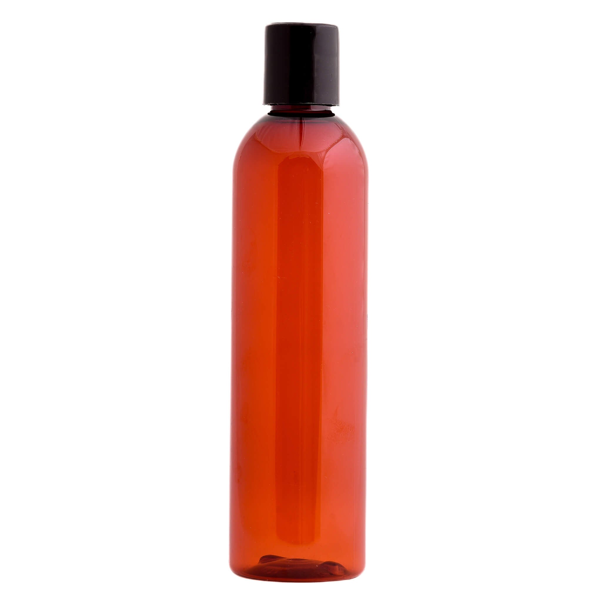 Premium Amber Glass Bottle with Black Disc Top - Ideal for Essential Oils, CBD, and DIY Skincare Storage