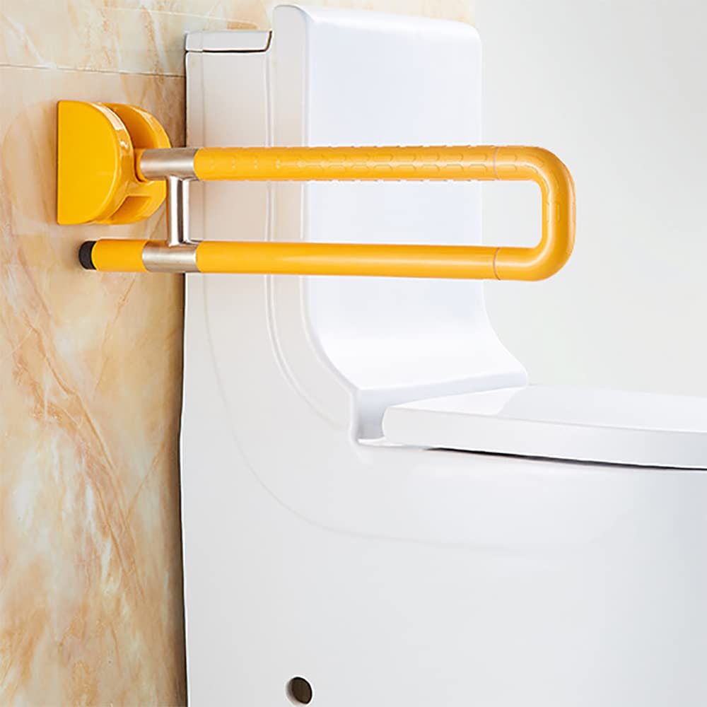 Anti-Slip Shower Grab Bar - 58.5CM Adjustable Bathroom Safety Handle with Luminous Strip (90° Angle) - Ideal for Elderly, Disabled & Mobility Assistance in Showers, Toilets & Wet Areas