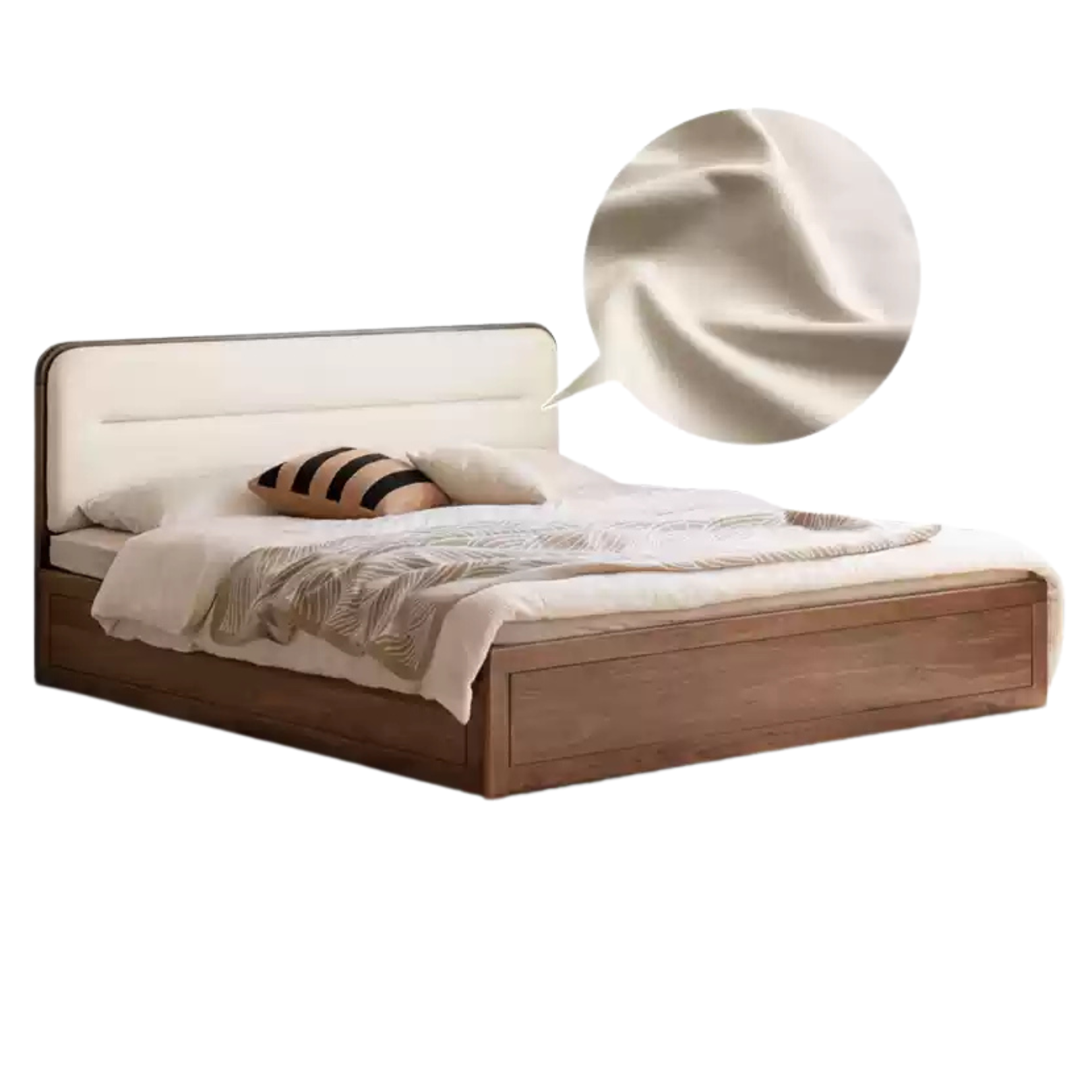 Premium Black Walnut Solid Wood Storage Box with Soft Fabric Back - Perfect for Bedroom Organization, Jewelry Storage & Home Decor