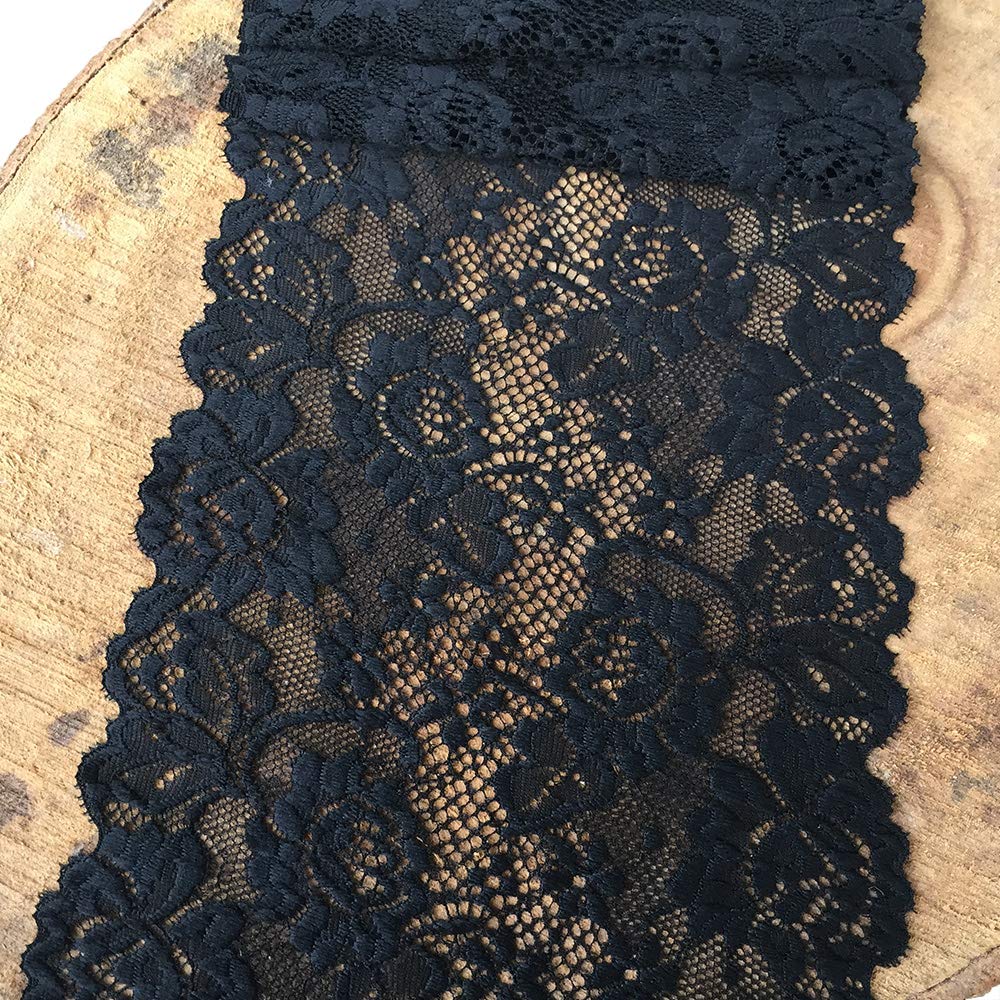Stretchy Floral Olive Lace - 6
