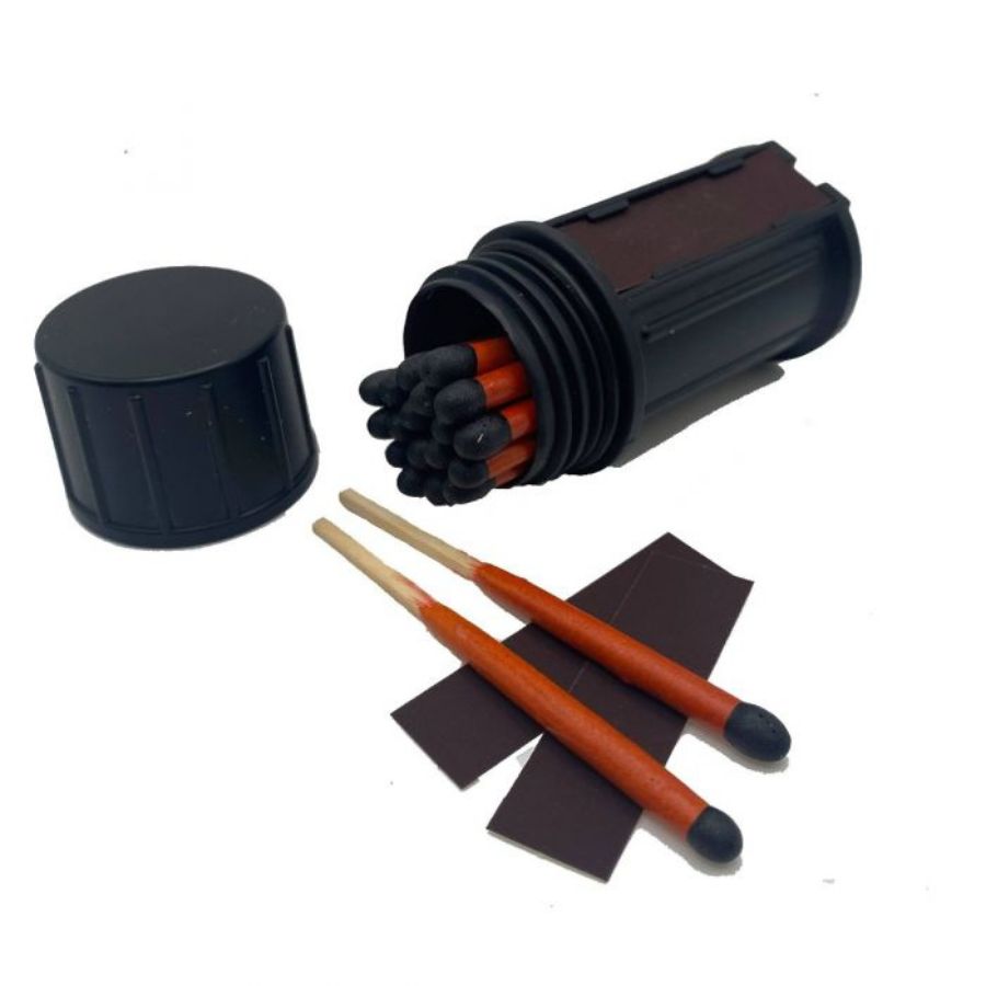 Black Beard Stormproof Matches - Waterproof & Windproof Survival Matches for Camping, Hiking, and Emergency Preparedness