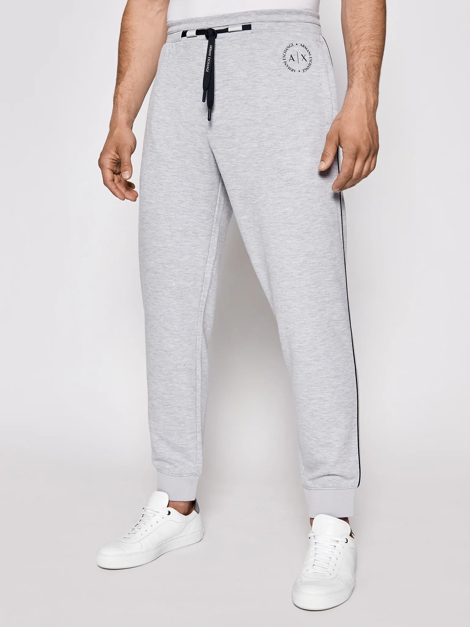 Armani Exchange Grey Men's Dress Pants - Slim Fit Formal Trousers for Business, Office & Special Occasions