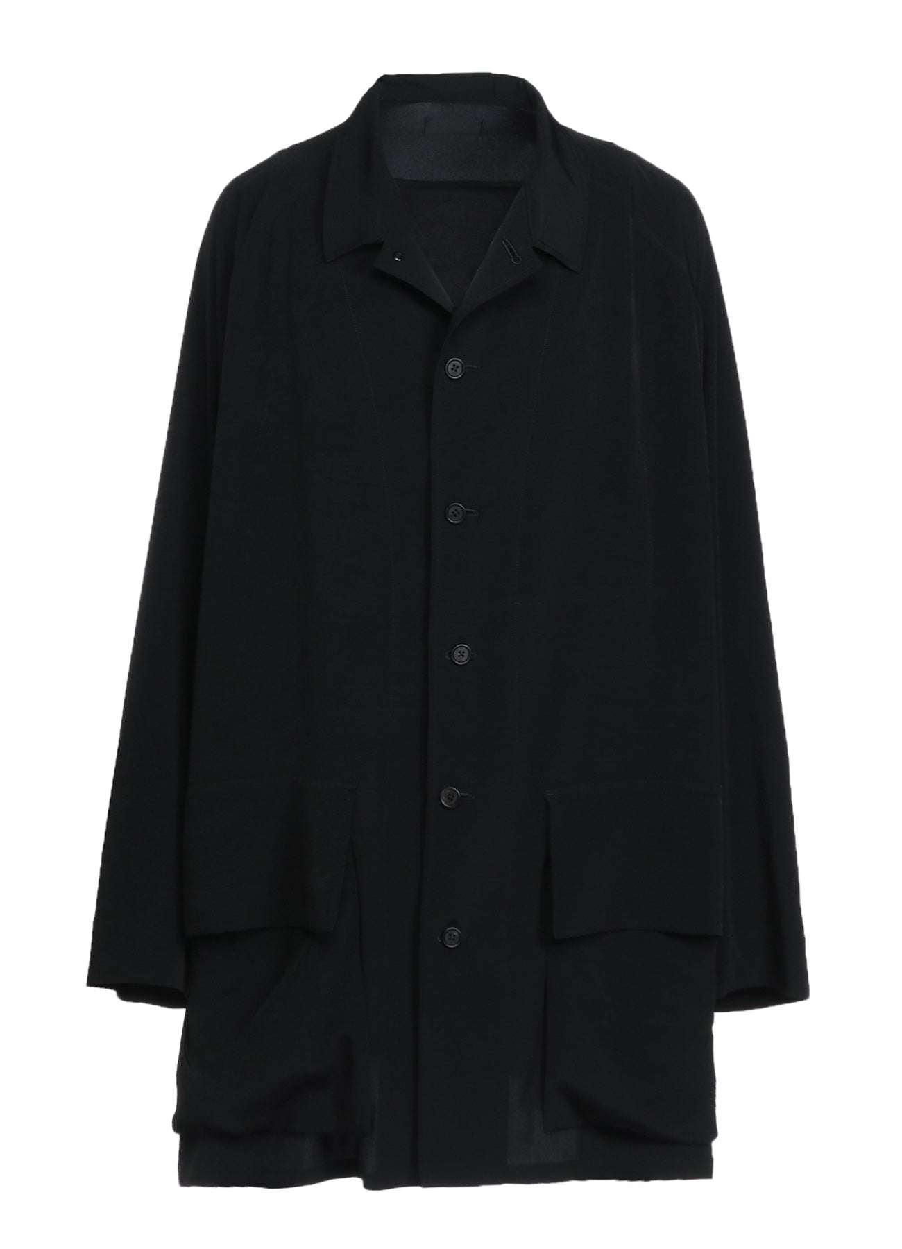 CREPE DE CHINE OVERSIZED TOPPER BLOUSON - Lightweight Flowy Women's Blouse for Casual Outings & Office Wear