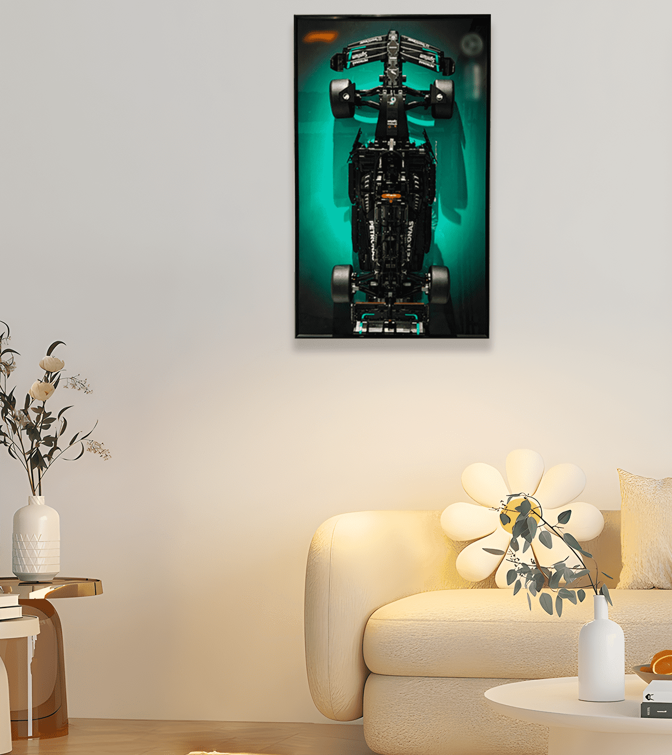 Lego Technic™ Mercedes AMG F1 W14 E Performance (42171) Wall Display Frame - Premium Acrylic Showcase for Collectible Model Cars - Perfect for Home, Office, or Gift Room Decor