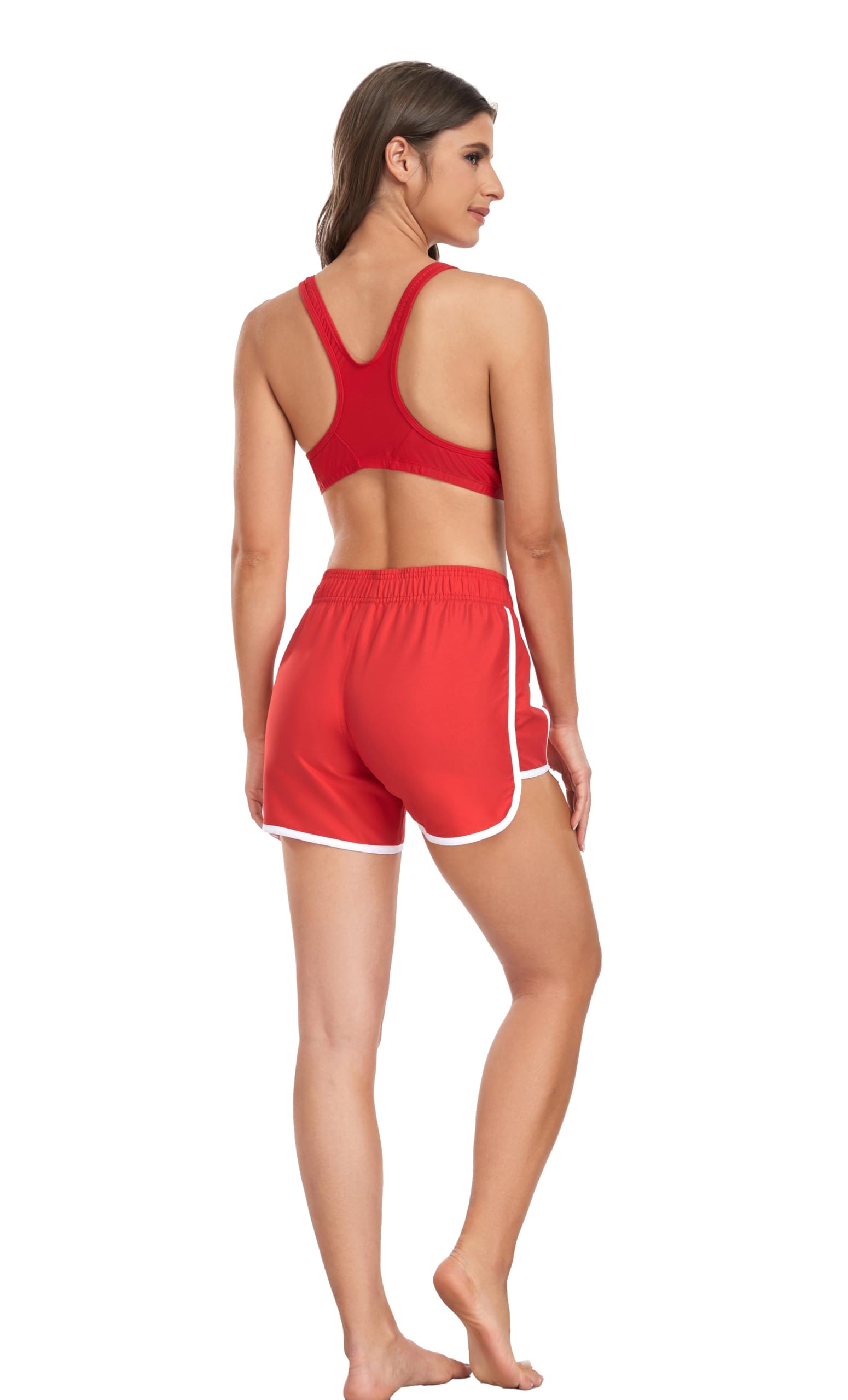Adoretex Women's Quick-Dry Swim Board Shorts - UPF 50+ Sun Protection Water Shorts for Surfing, Swimming & Beach Activities
