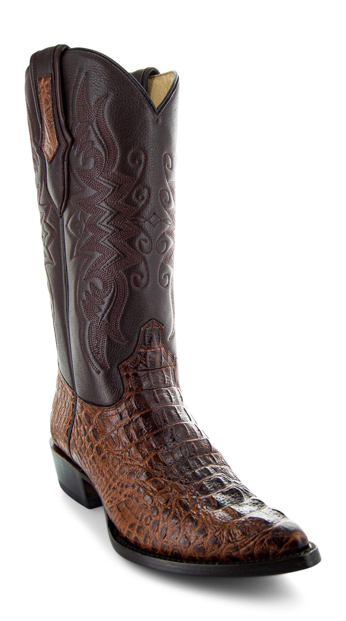 Soto Boots Men's Gator Tail Print Cowboy Boots H7006 - Waterproof Leather Western Boots for Men, Comfortable Riding & Work Boots - Perfect for Country Music Festivals, Rodeos & Outdoor Adventures