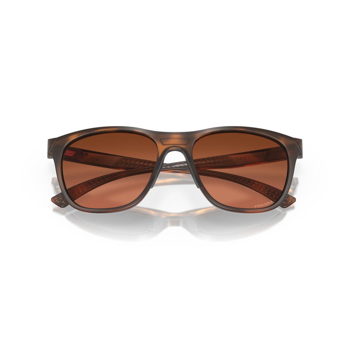 Oakley Leadline Sunglasses Matte Brown Tortoise Frame with Prizm Brown Gradient Lenses - Model 0OO9473 947303 - Perfect for Outdoor Sports & Driving
