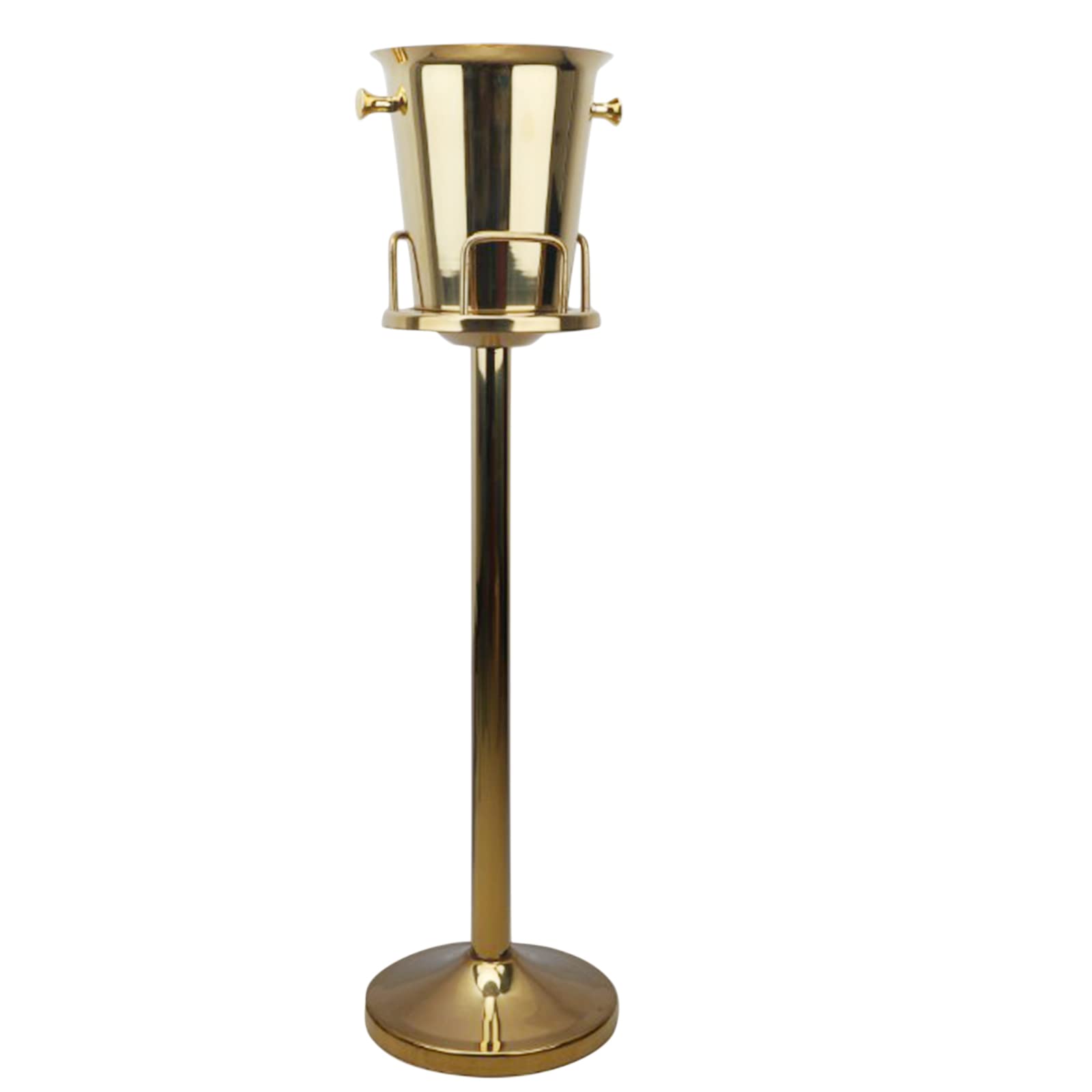 Premium Stainless Steel Ice Bucket with Stand - Elegant Gold Champagne & Wine Cooler for Weddings, Parties, Banquets | Perfect for Cocktails, Beverages & Home Bar Decor
