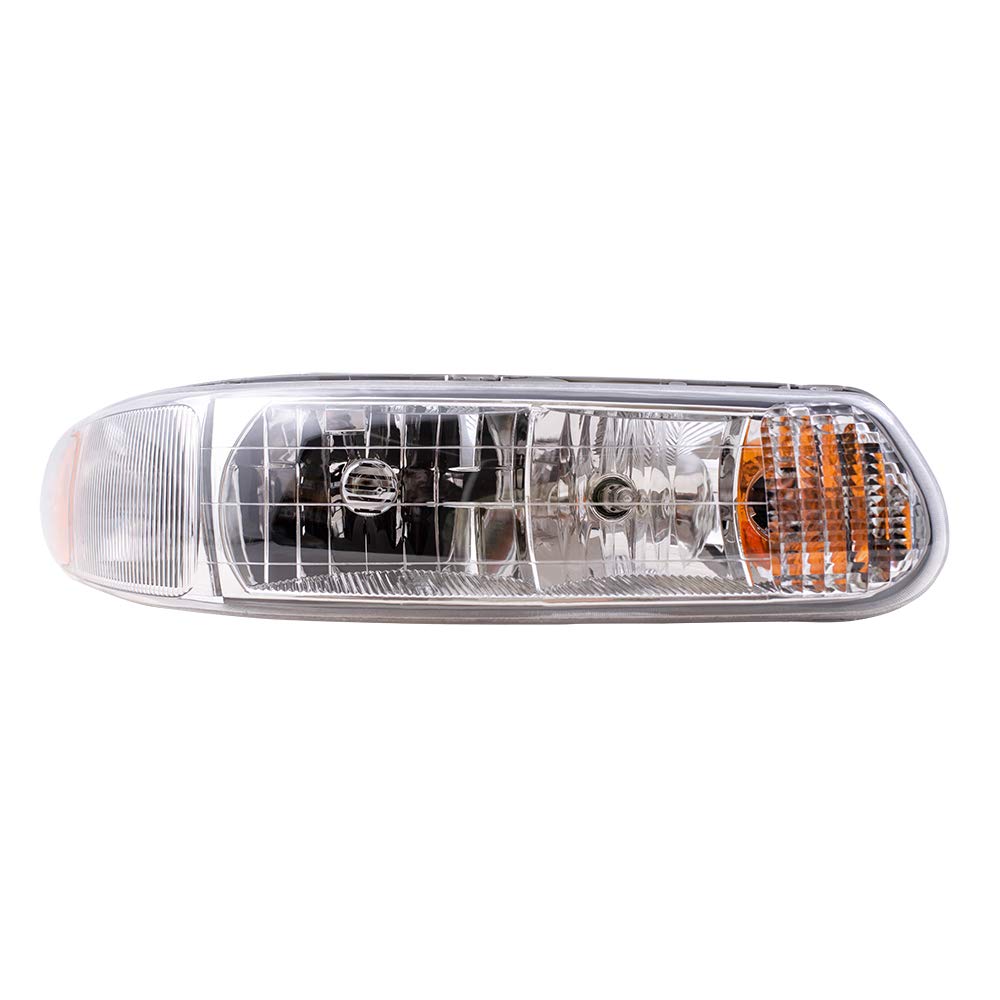1997-2005 Buick Century Replacement Halogen Headlight Assembly Set - Driver & Passenger Side with Corner Lamps (Part# 19244639 19244638) - Perfect for Night Driving & Vehicle Restoration Projects