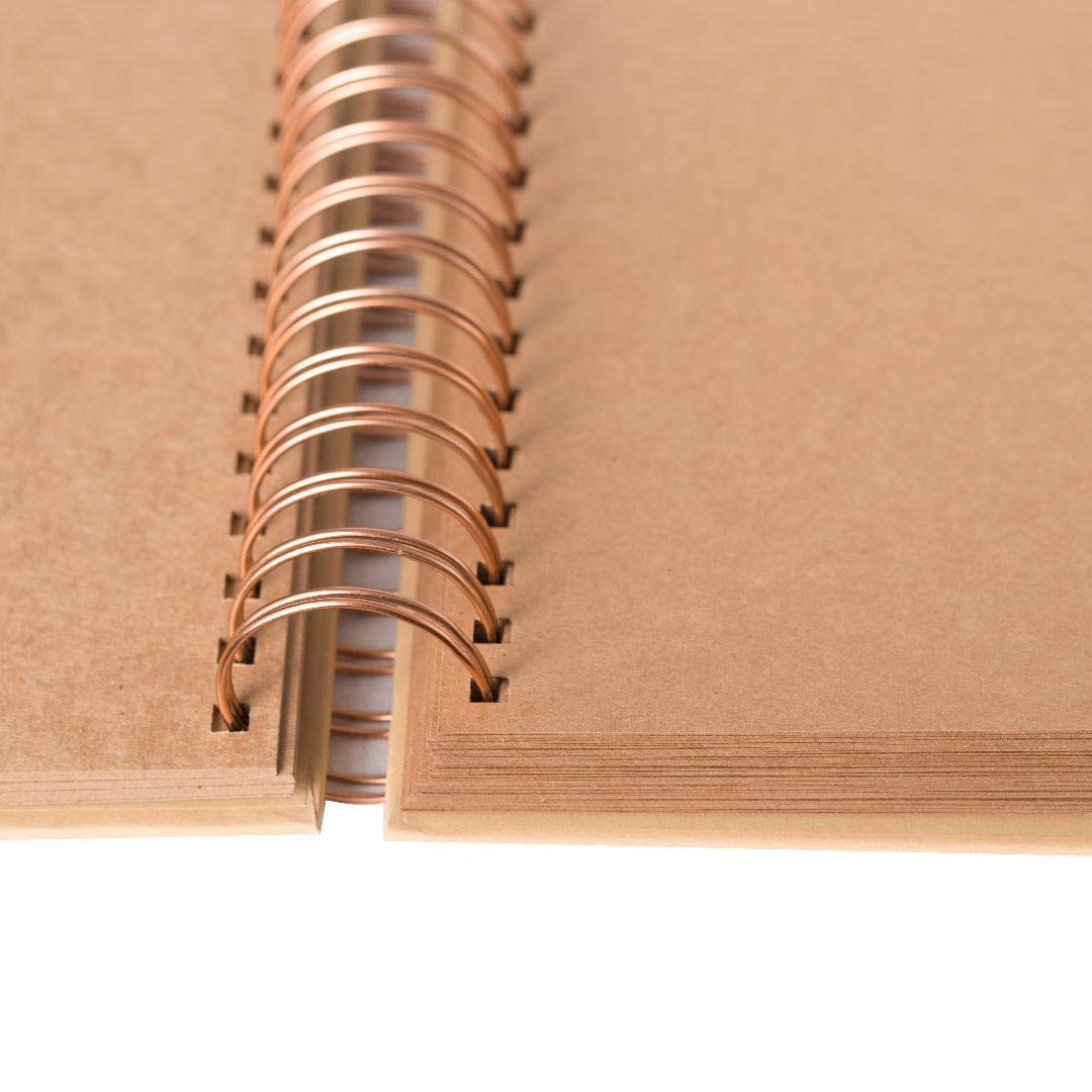 12x12 Large Scrapbook Album | 3.6 LBS Heavy Duty Kraft Hardcover Notebook | 50 Sheet 100 Page Photo Album | Ideal for Baby Books, Sketchbooks, Wedding Albums, and Memory Keeping