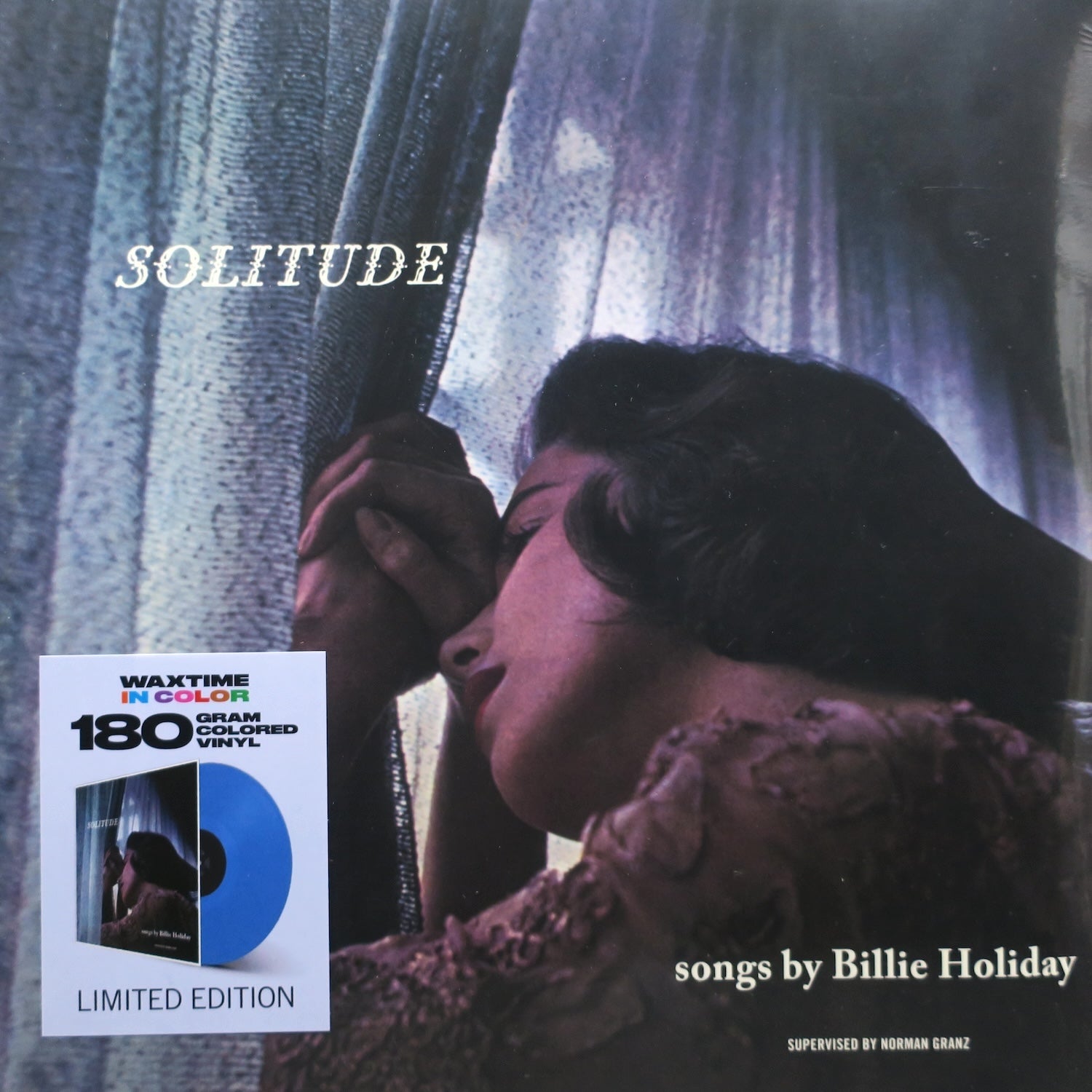 Billie Holiday 'Solitude' 180g Blue Vinyl LP Record - Jazz Music Collector's Edition for Home Listening & Audiophile Enthusiasts