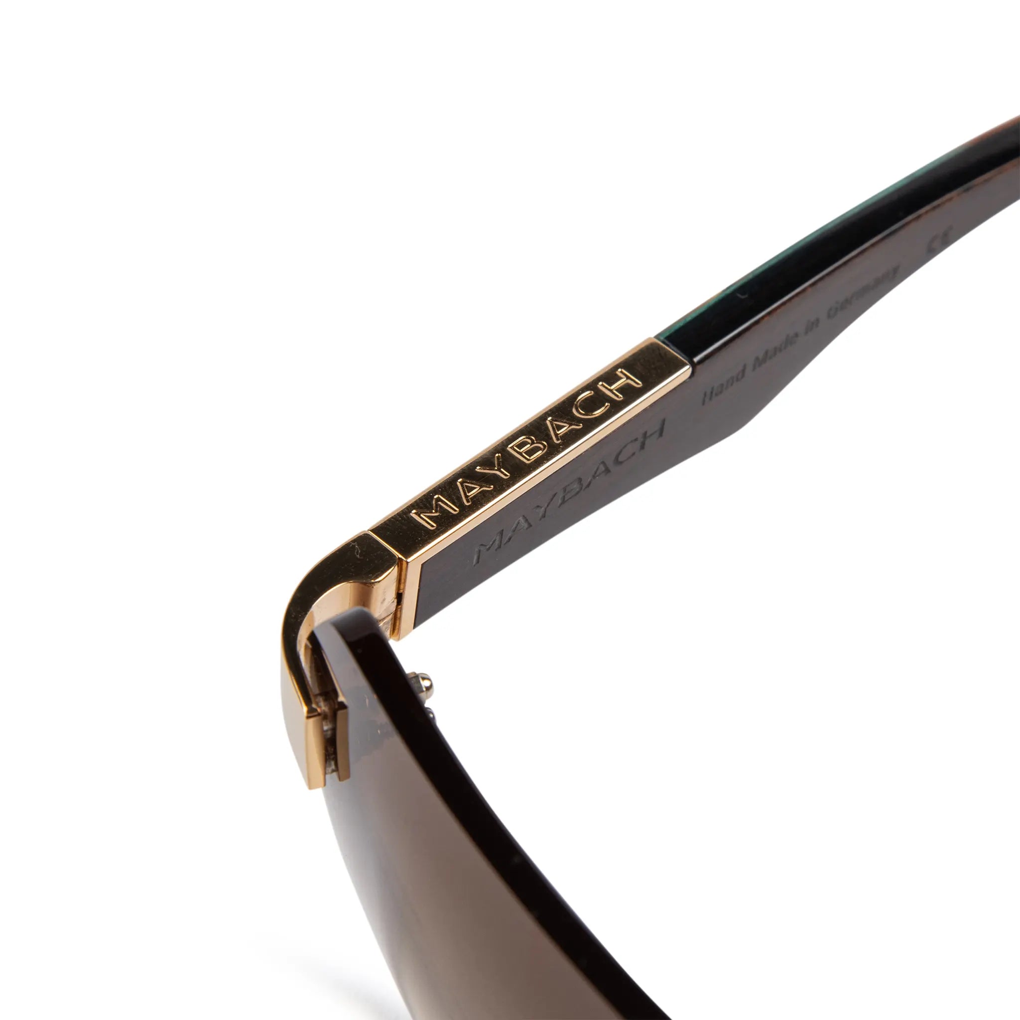 Maybach Eyewear The Magic I MG WDE M09 Gold Brown Polarized Sunglasses for Men - Luxury Designer Shades for Driving, Travel & Outdoor Activities