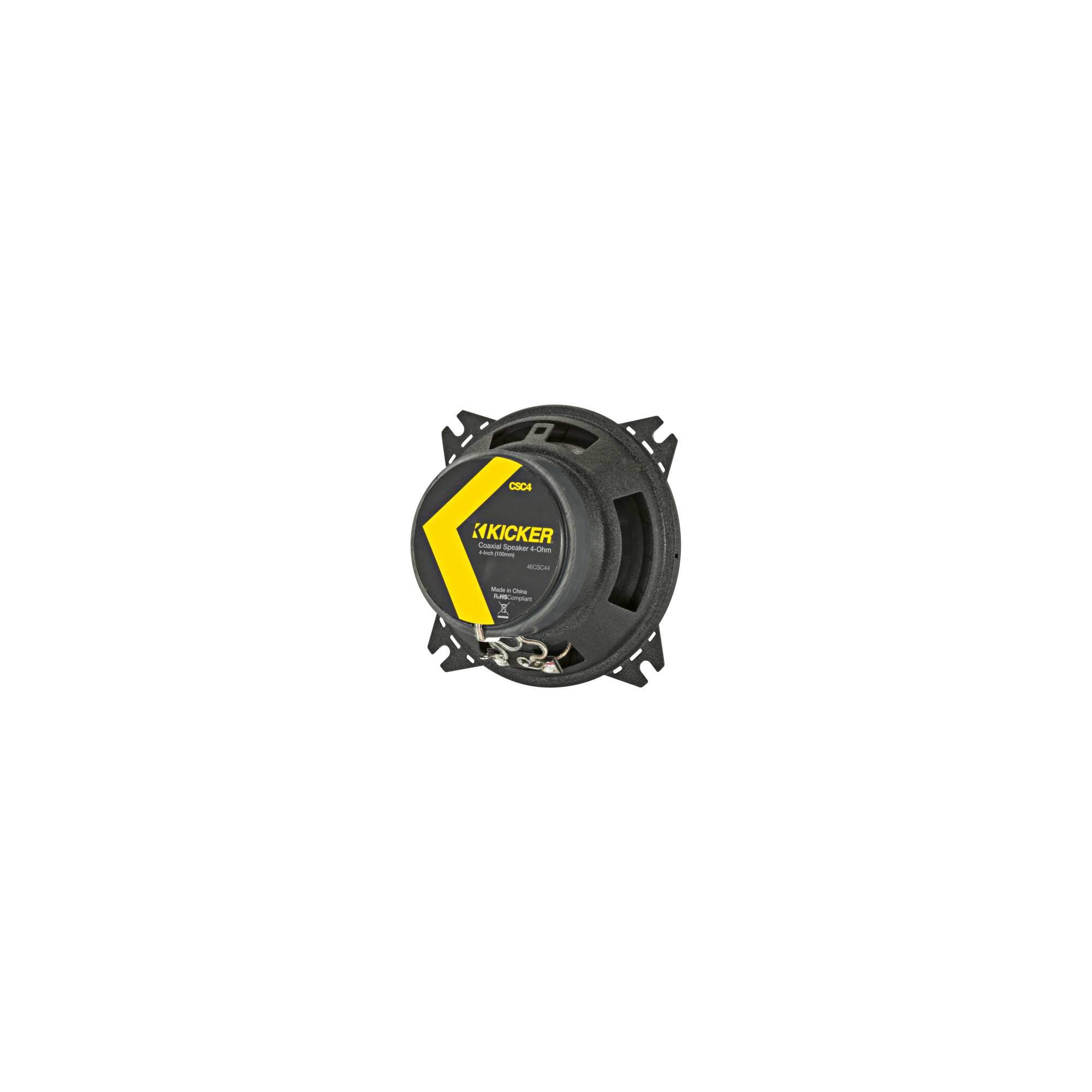 Kicker 46CSC44 - 2 Pairs of CS-Series CSC4 4-Inch (100mm) 4-Ohm Coaxial Car Speakers - Perfect for Car Audio Upgrades, Marine & Off-Road Vehicles