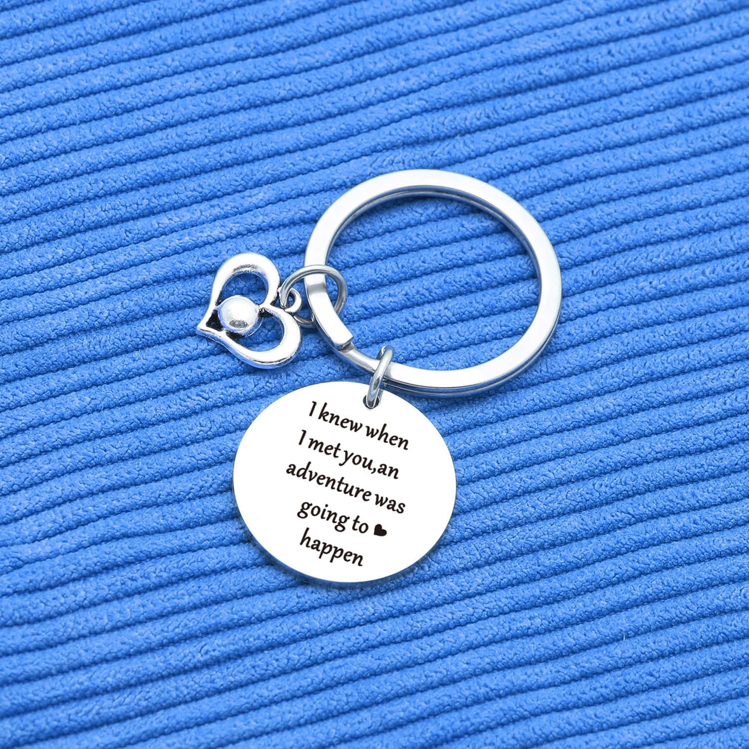 Adventure Jewelry Friendship Keychain - Inspirational Gift for Wife, Daughter, Best Friend & Girlfriend - Perfect for Travel, Anniversary & Special Occasions