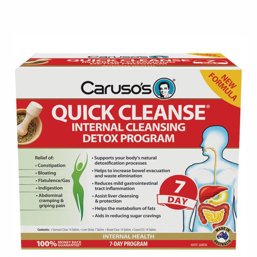 Caruso's Quick Cleanse Detox Program - Natural Body Cleanse & Weight Loss Supplement | Boost Energy & Digestion | Perfect for Post-Holiday Detox & Wellness Routine
