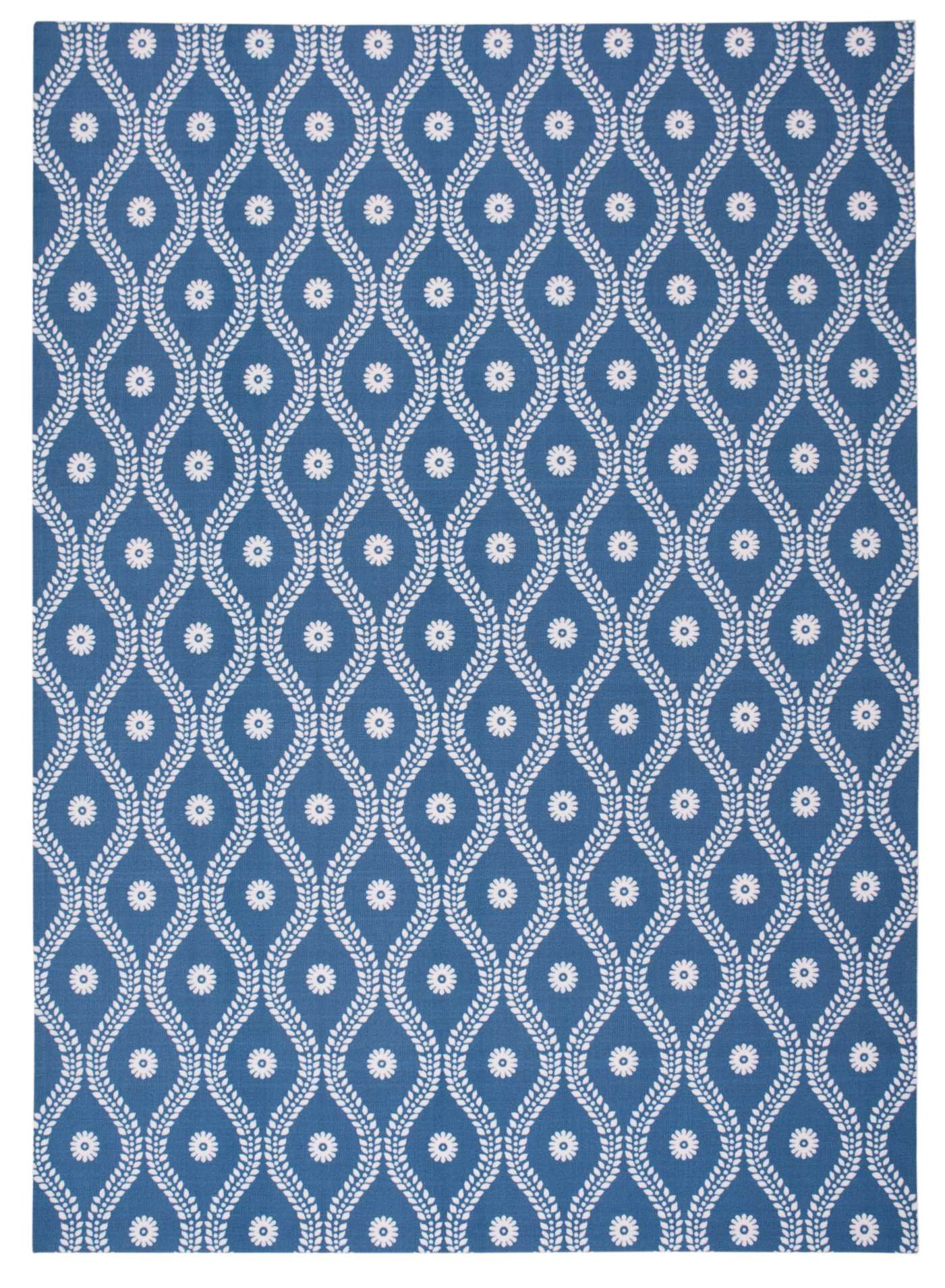 Nourison Navy 10' x 13' Indoor/Outdoor Area Rug - Easy Cleaning, Non-Shedding, Stain Resistant for Bedroom, Living Room, Dining Room & Kitchen | Perfect for Patio, Deck and High Traffic Areas