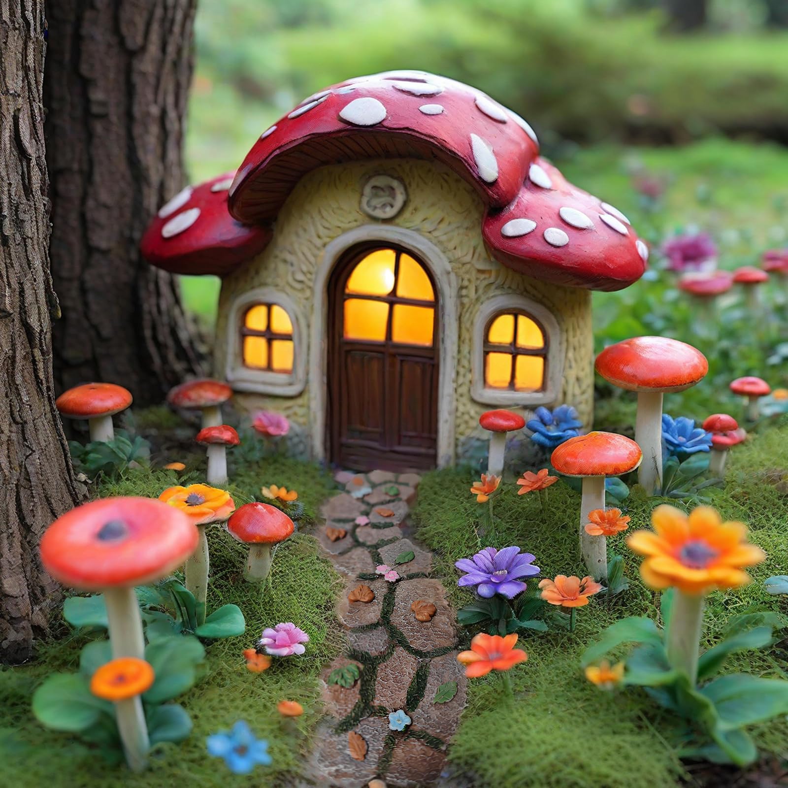 Fairy Garden Walkway Path - Miniature Stone Pathway for Dollhouse & Enchanted Gardens | Perfect for DIY Fairy Gardens, Terrariums & Miniature Landscapes