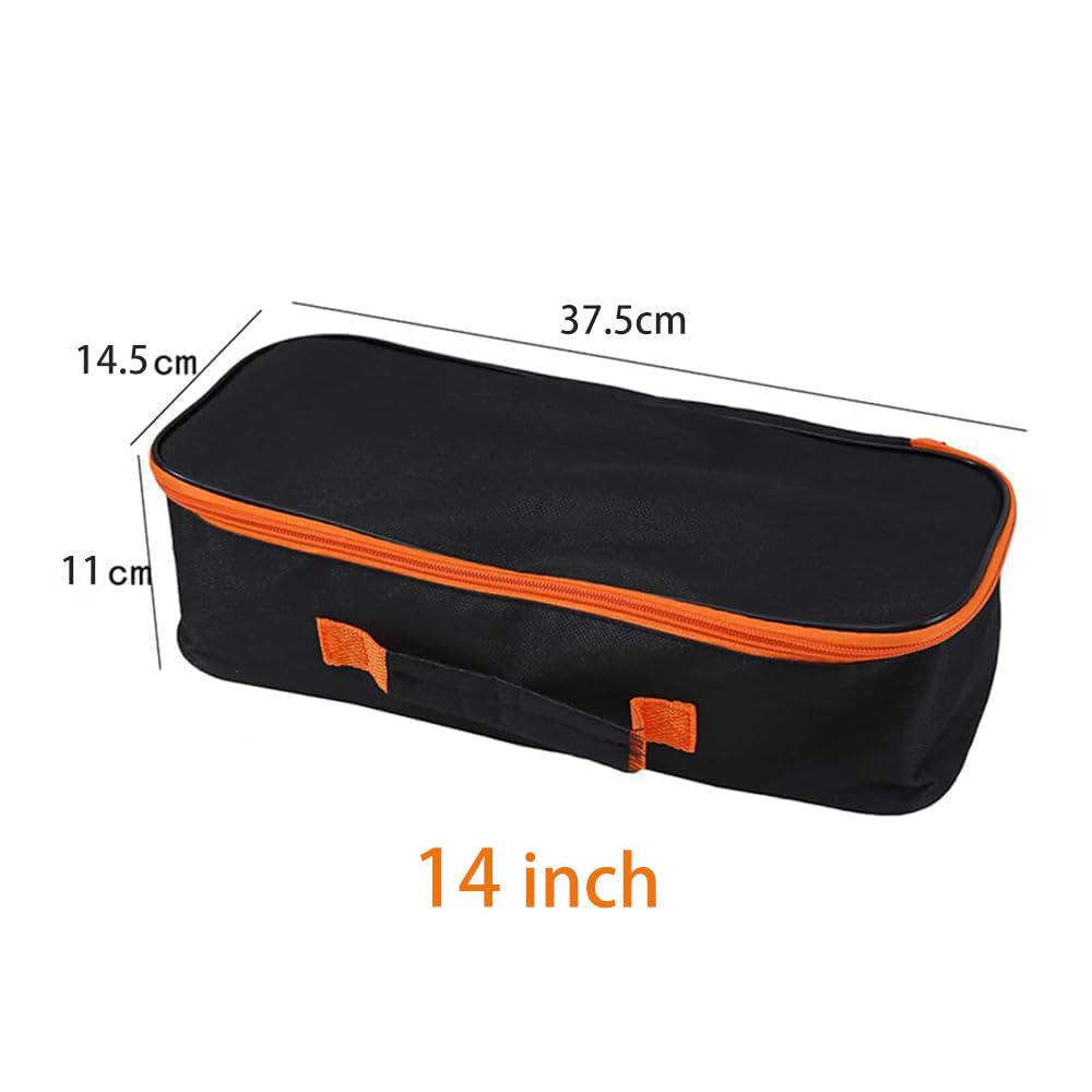 Durable Waterproof Oxford Tool Bag - Large Portable Zipper Pouch for Organizing Small Metal Tools | Perfect for Electricians, DIY Projects & Construction Work