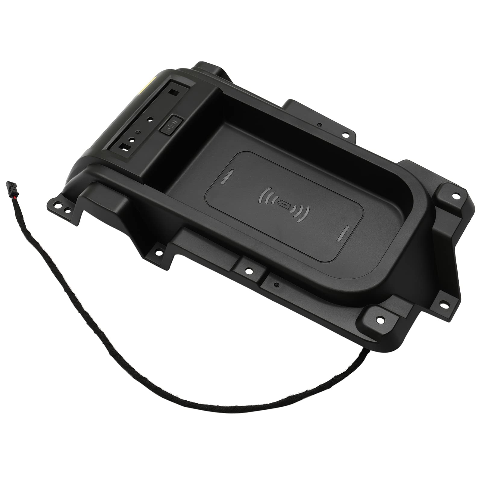 Wireless Charging Center Console Tray Compatible with 2014-2021 Toyota Tundra - Replacement for #00016-34506 - Fast Qi Phone Charger Accessory for Car, Truck & SUV - Perfect for Road Trips & Daily Commutes