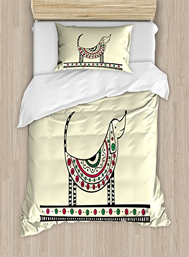 Beige Red Fern Green