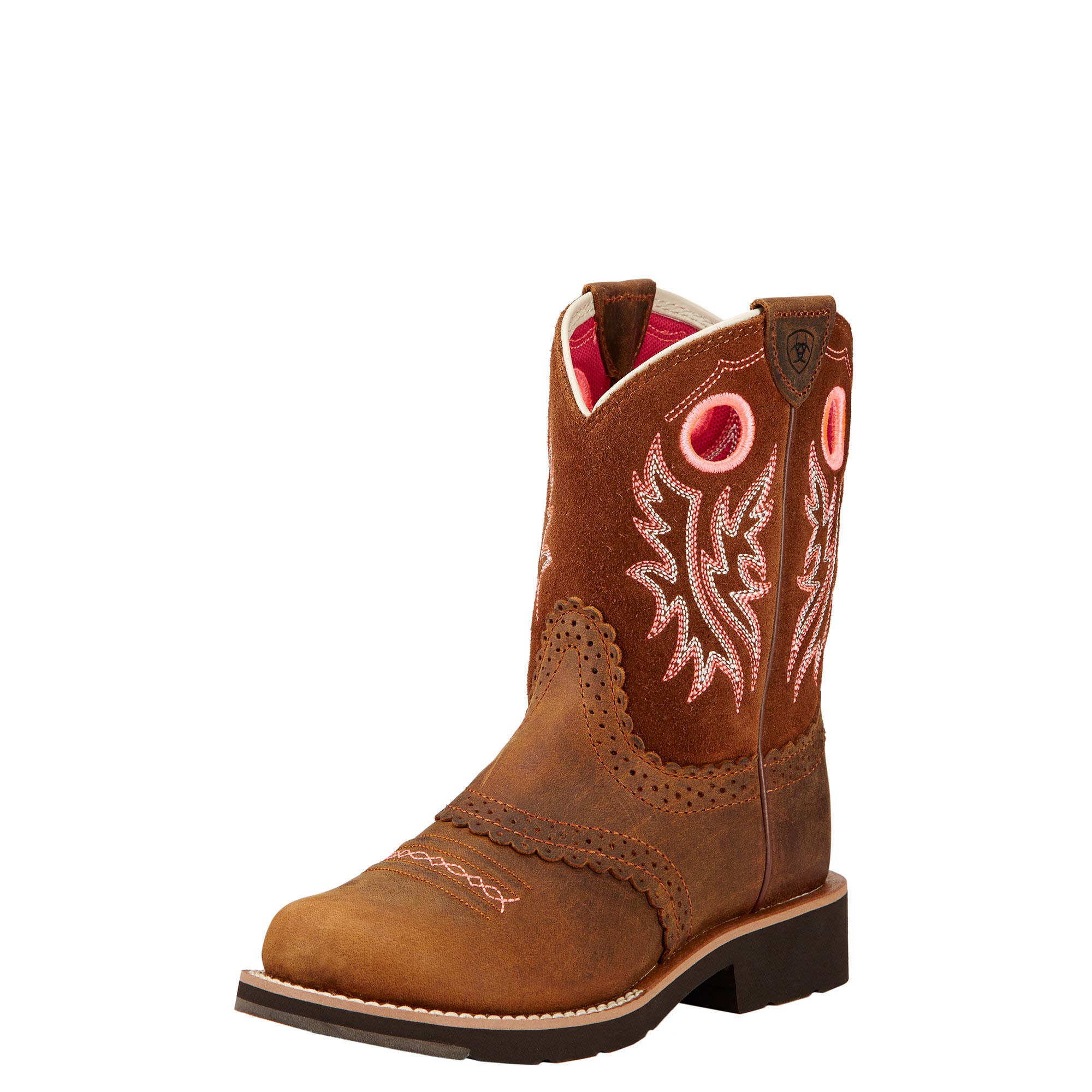 Ariat Unisex Kids' Fatbaby Cowgirl Western Boots - Durable Leather Riding Boots for Boys & Girls - Perfect for Horseback Riding, Rodeos & Country Fashion