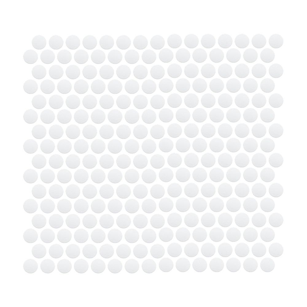 Foundry Mosaic Collection - Frosted Penny Round Glass Tiles for Full Body Coverage - Perfect for Bathroom, Kitchen Backsplash, and Pool Designs