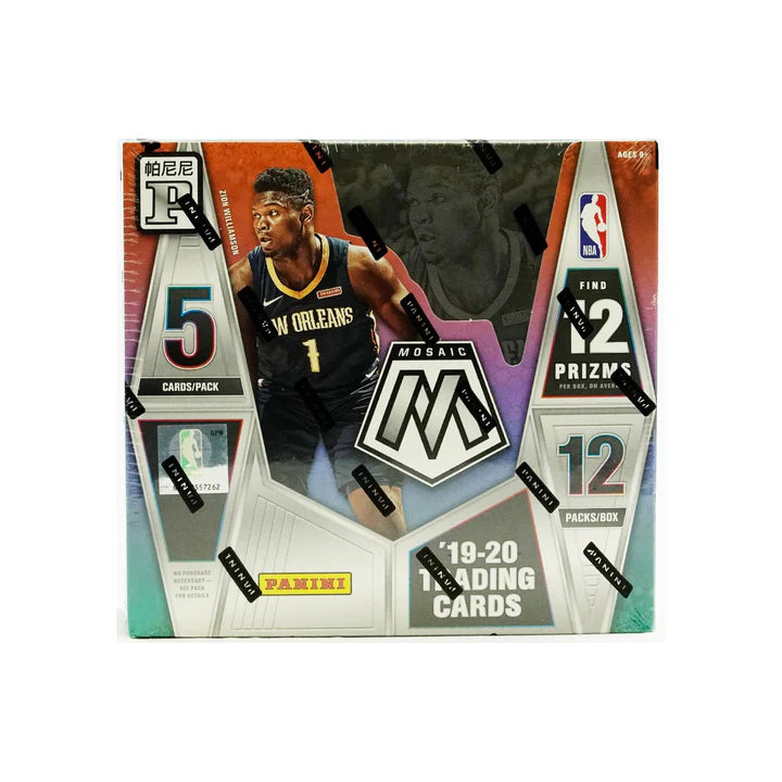 2019-2020 Panini Mosaic Basketball Tmall Edition - 12 Box Case - NBA Trading Cards for Collectors & Investors - Perfect for Gifts, Display & Card Shows