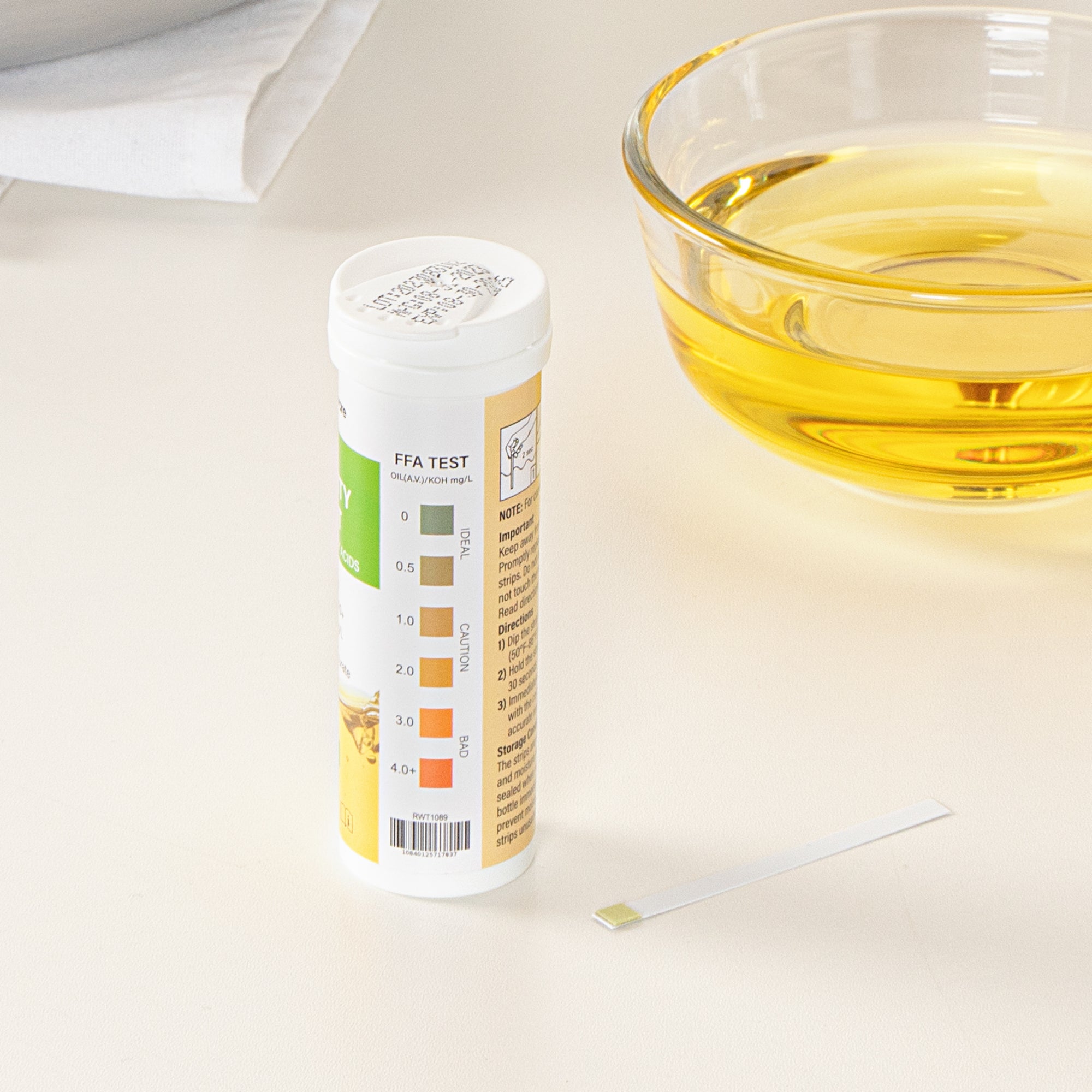 Be Safe Frying Oil Quality Test Strips - Low Range (100 Count) | Fast & Accurate Cooking Oil Testing for Restaurants & Home Kitchens