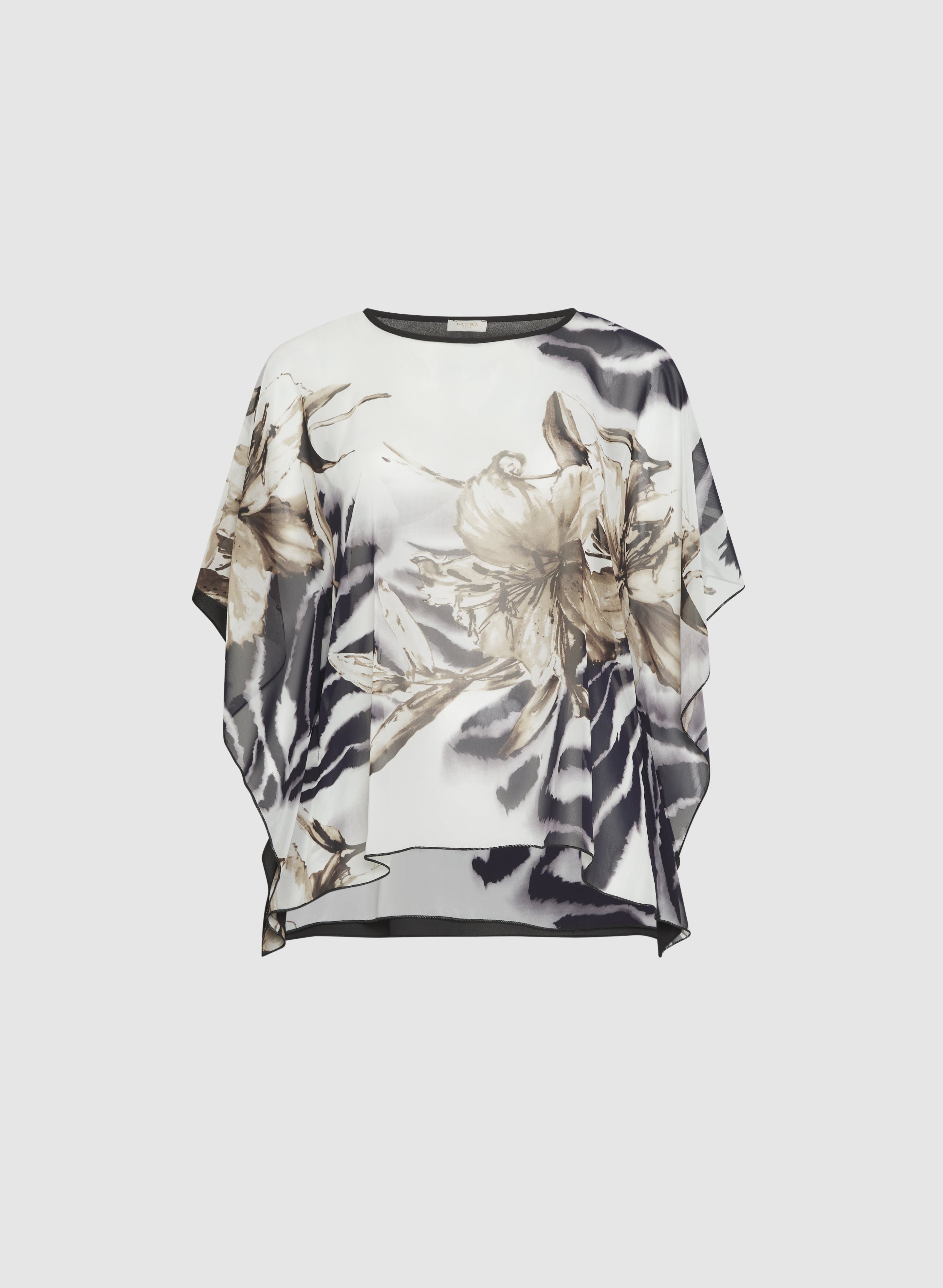 Floral Print Front Blouse for Women - Elegant Flowy Top for Spring & Summer - Perfect for Office, Date Night & Casual Outings