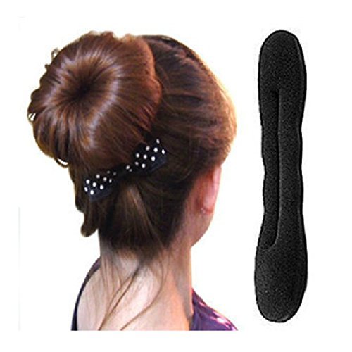 Kabello Set of 2 Banana Donut Hair Stylers for Women & Girls - Hair Styling Accessories for Ponytails, Buns & Updos - Perfect for School, Work & Special Occasions