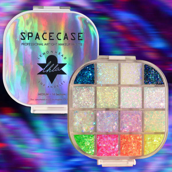 Lemonhead SpaceCase Illuminating Mini Pro Eyeshadow Palette - Vegan & Cruelty-Free Makeup for Party, Night Out & Special Occasions