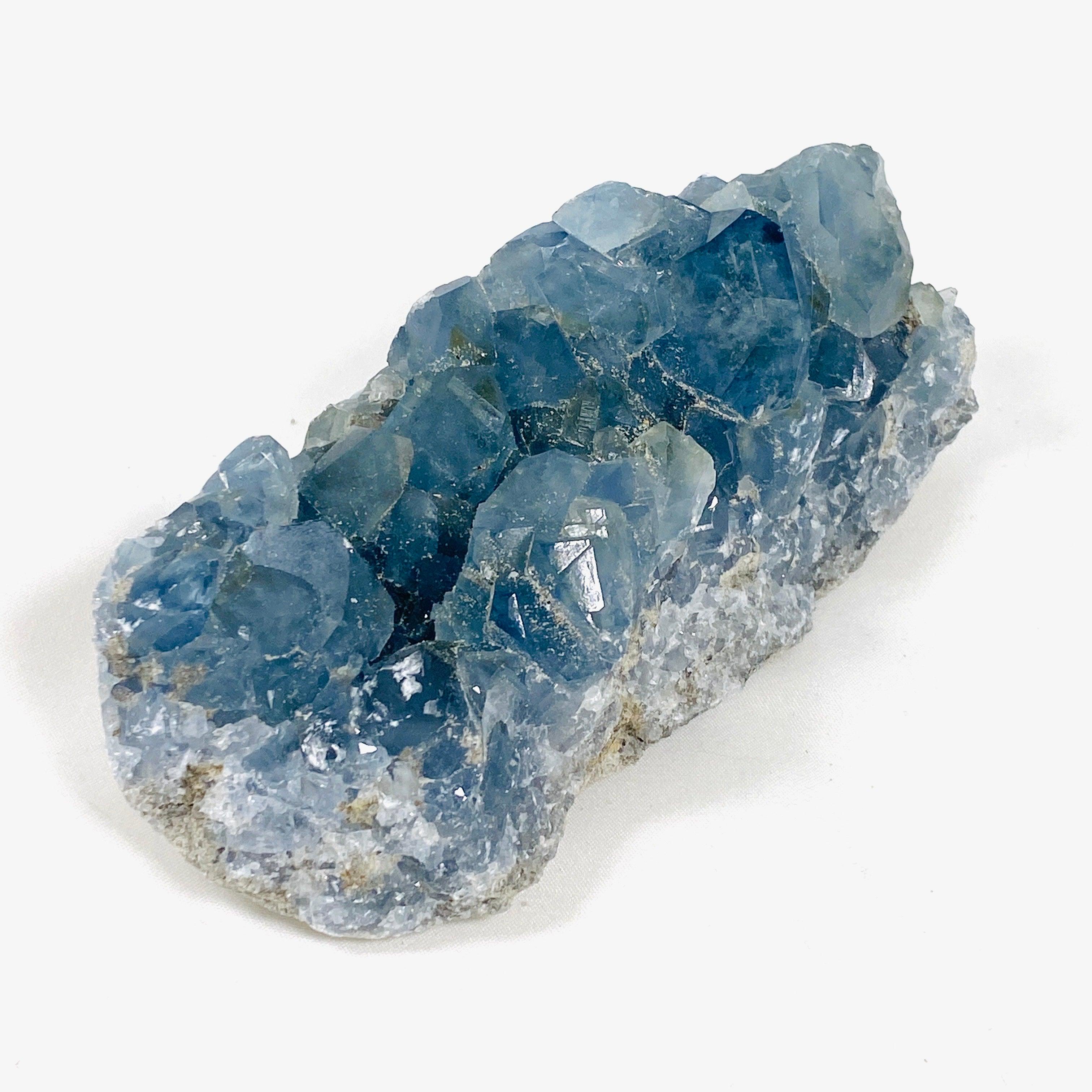 Natural Celestite Crystal Cluster - Healing Stone for Meditation, Stress Relief & Home Decor (CEL 02) | Perfect for Spiritual Healing, Yoga Spaces & Positive Energy