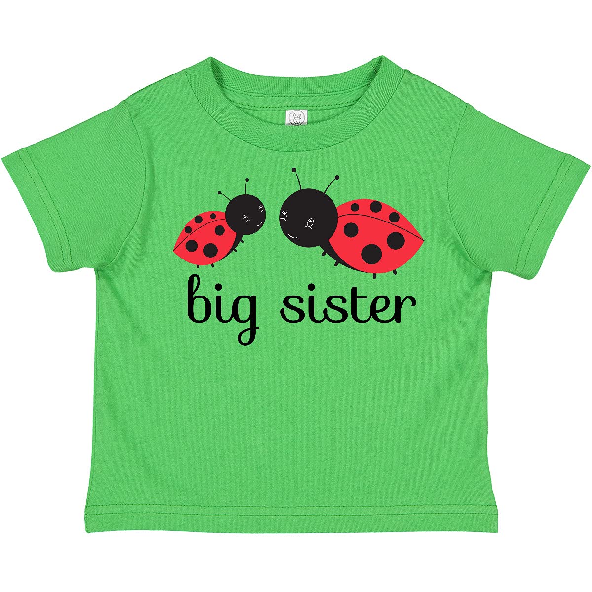 Inktastic Big Sister Toddler T-Shirt - Cute Cotton Tee for Little Girls - Perfect for Sibling Photos & Family Events