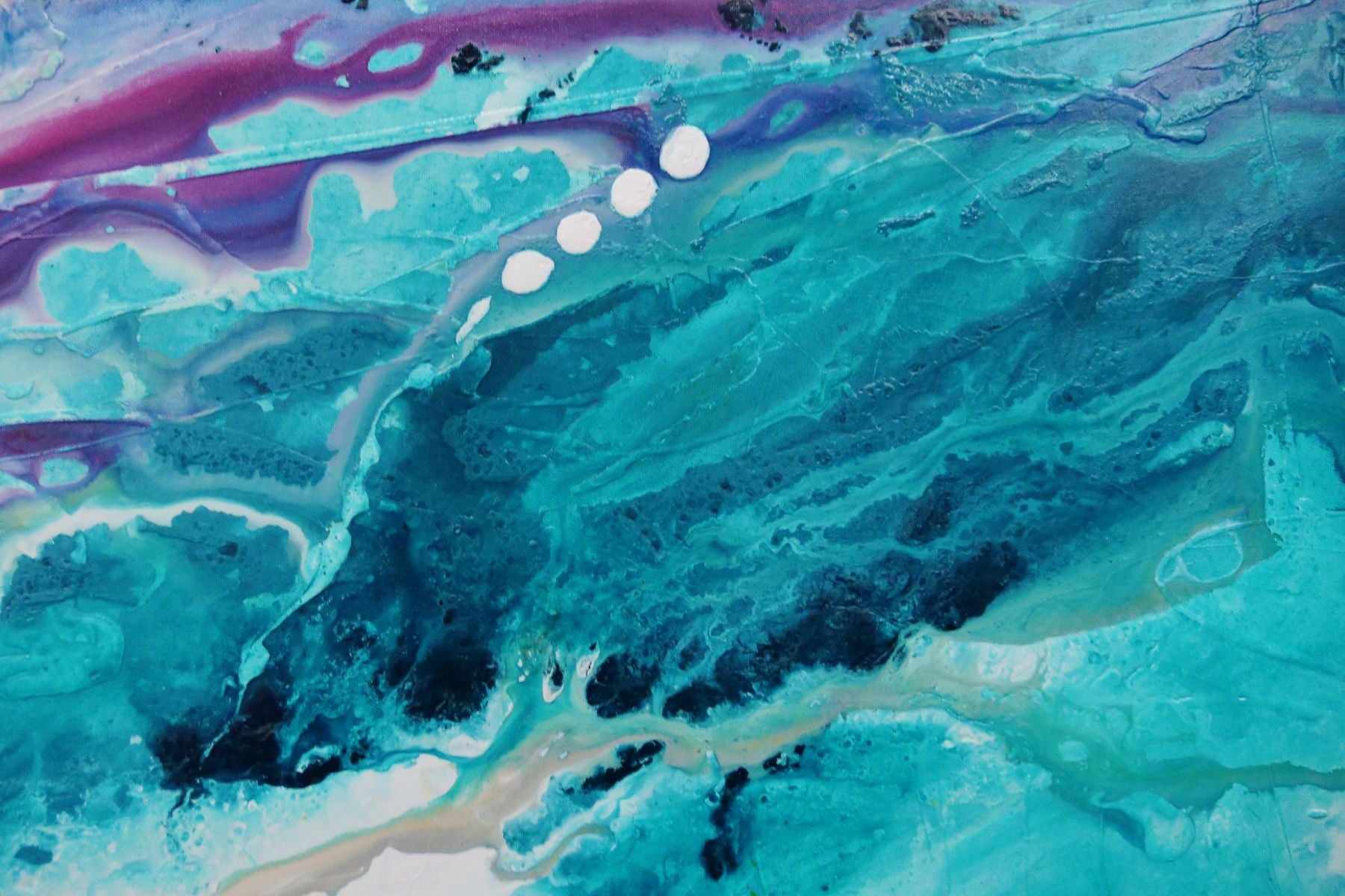 Vibrant Abstract Textured Painting - 240cm x 100cm Colour Melt Canvas Art | Perfect for Modern Living Room, Bedroom or Office Wall Decor