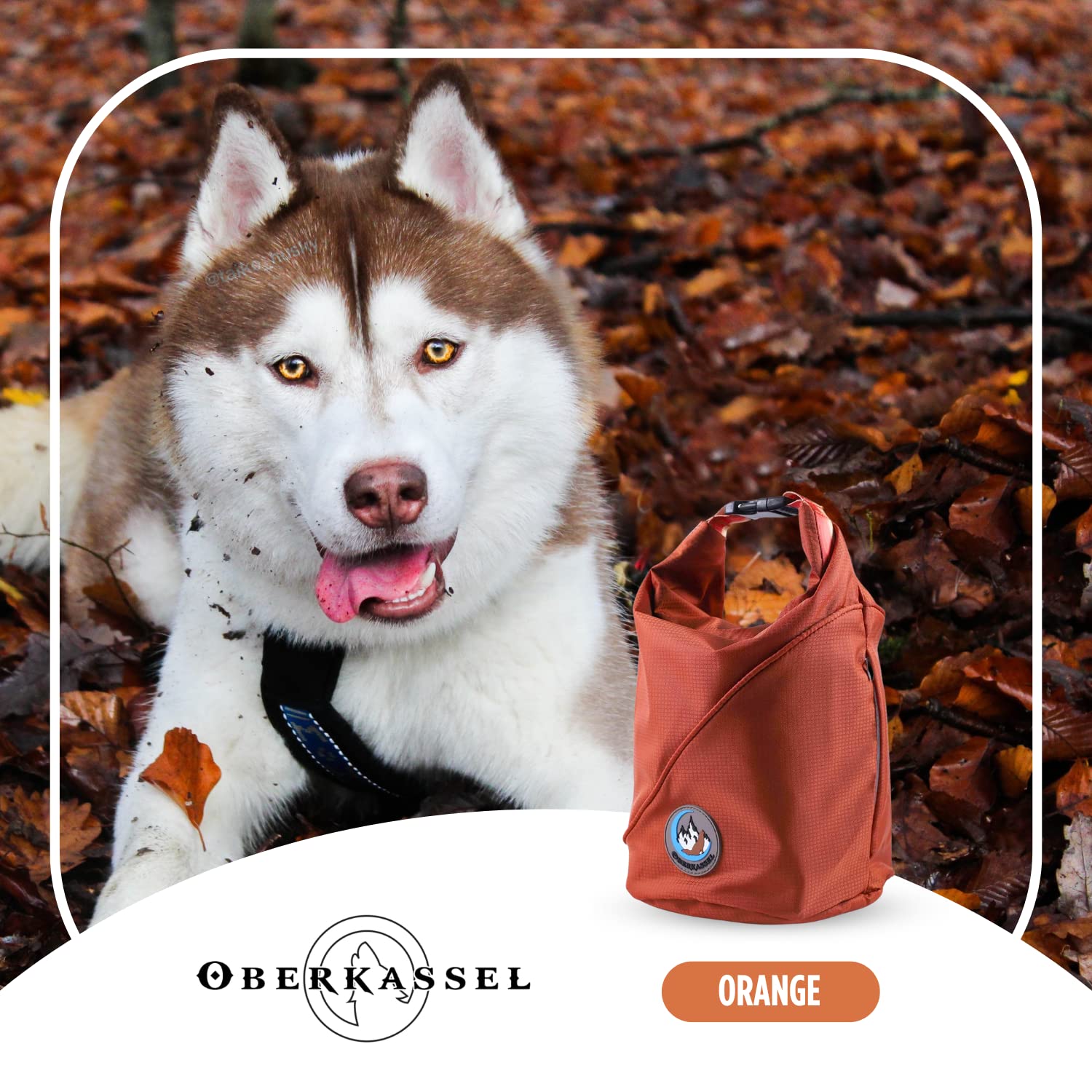 Portable Dog Food Storage Bag - 20 Cups Kibble Carrier for Travel, Hiking & Camping - Leak-Proof Pet Travel Accessories (Orange) - Perfect for Road Trips, Outdoor Adventures & Daily Walks