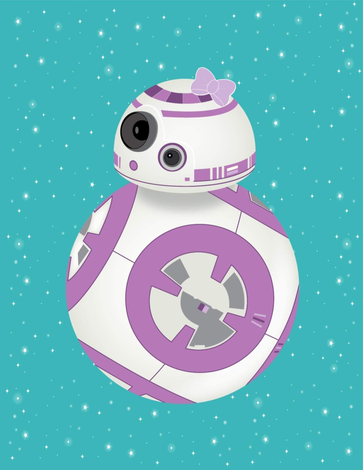 Star Wars Nursery Decor Set of 4 Art Prints - The Force, Love, BB8 & Princess Leia Wall Art - Perfect for Baby Room, Kids Bedroom & Themed Nursery Decor