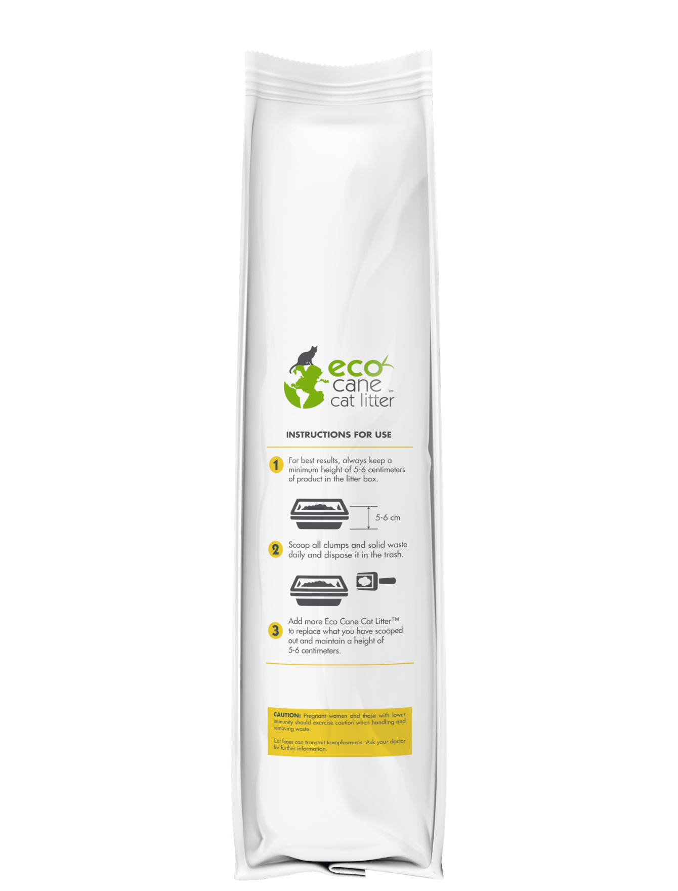 Eco-Friendly Lemongrass Scented Cat Litter - 7.23 lbs Natural Odor Control for Multi-Cat Homes | Perfect for Small Spaces & Litter Boxes