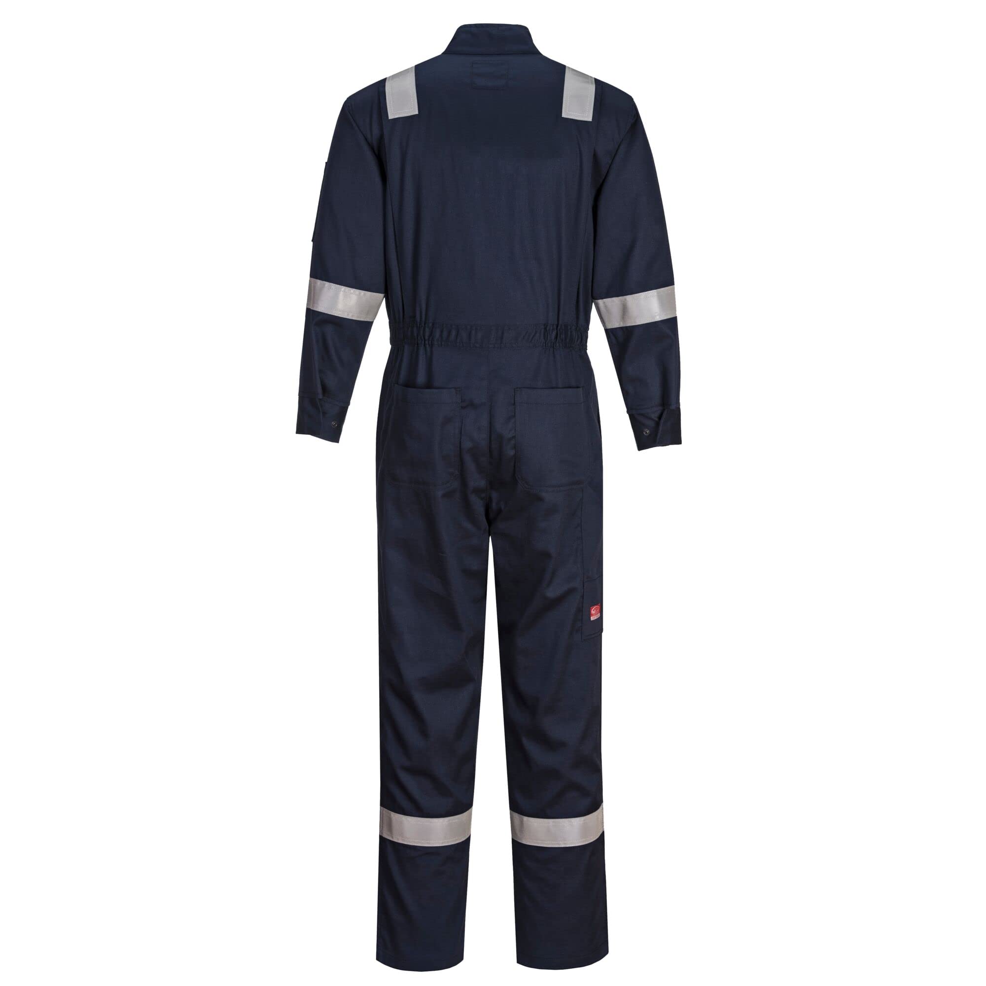 Portwest FR504 Women's Flame Resistant Coveralls - 88/12 Cotton/Nylon Blend, Reflective Safety Workwear (Navy, Large) | OSHA Compliant for Construction, Oil & Gas, Electrical Work & Industrial Safety