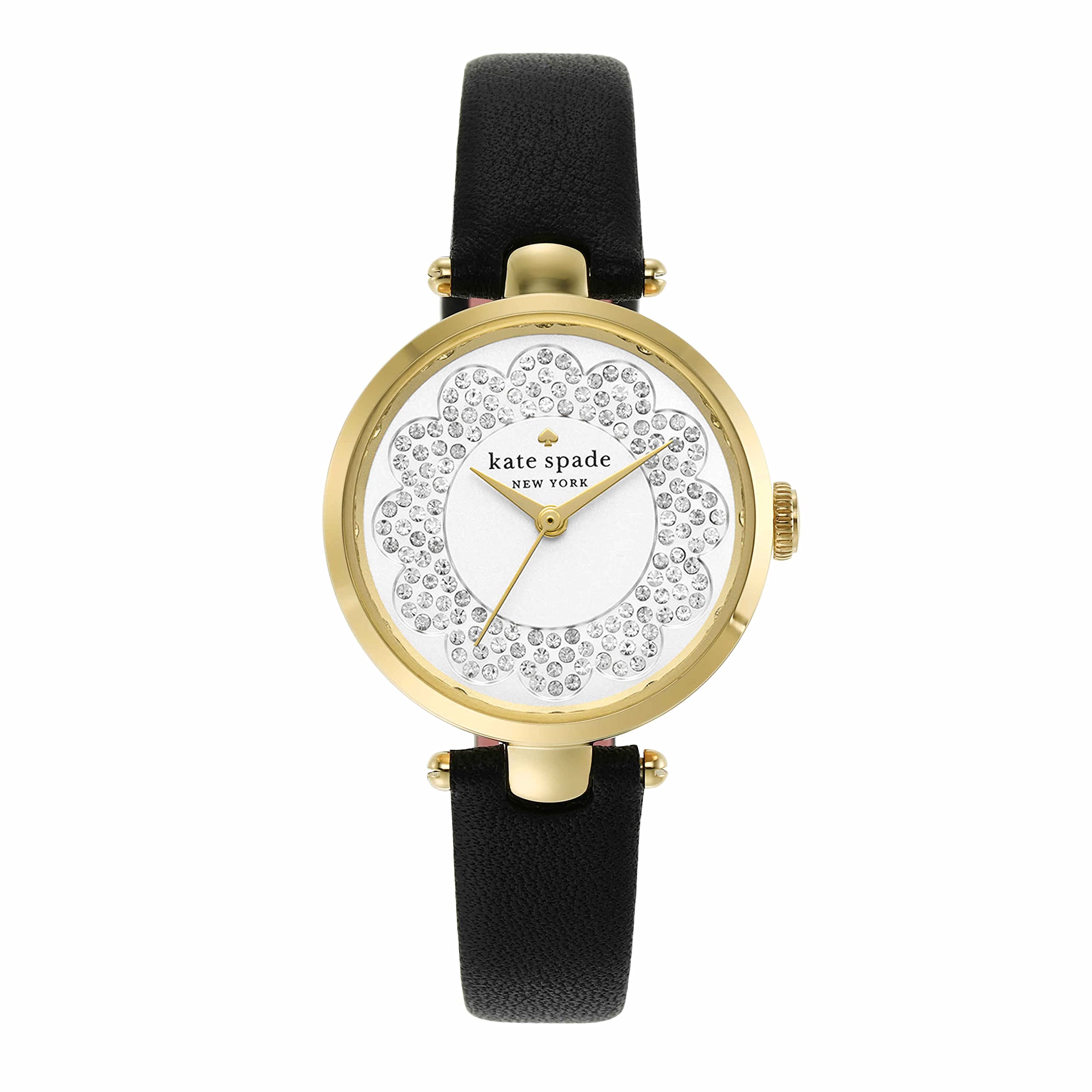 Kate Spade New York Holland Stainless Steel Dress Watch for Women - Elegant Quartz Timepiece with Leather Strap | Perfect for Office, Date Night & Special Occasions