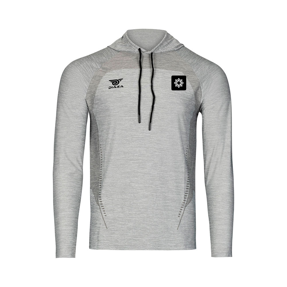 Miami International Academy Suba Hooded Long Sleeve Sweatshirt - Light Gray | Comfortable Pullover for School, Sports & Casual Wear