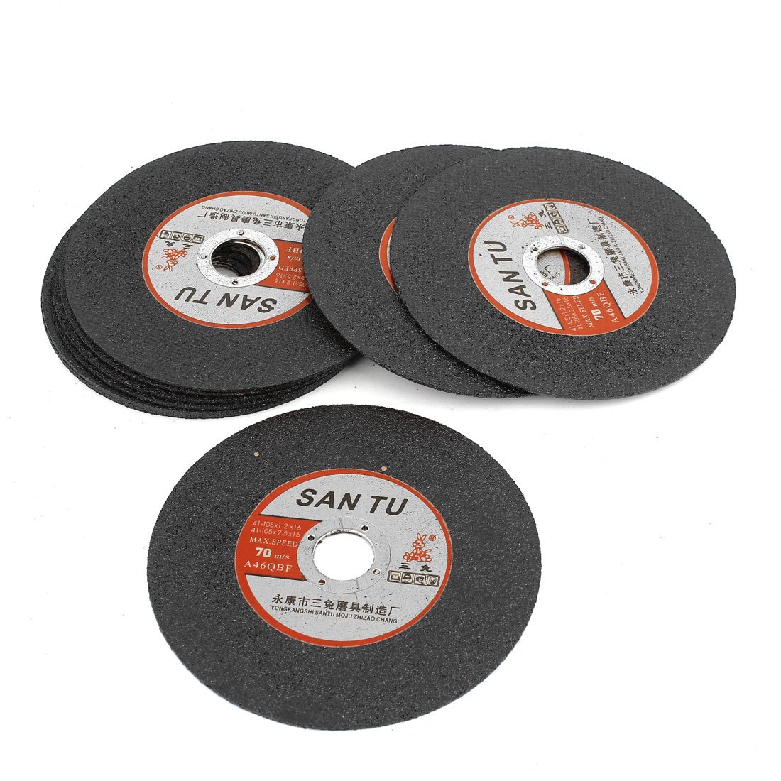 uxcell 105mm x 16mm x 1mm Cut Off Cutting Wheel for Grinder - 10 Pack - Premium Metal Cutting Discs for Angle Grinder, Steel, Stainless Steel & Iron - Ideal for DIY Projects, Metalworking & Construction